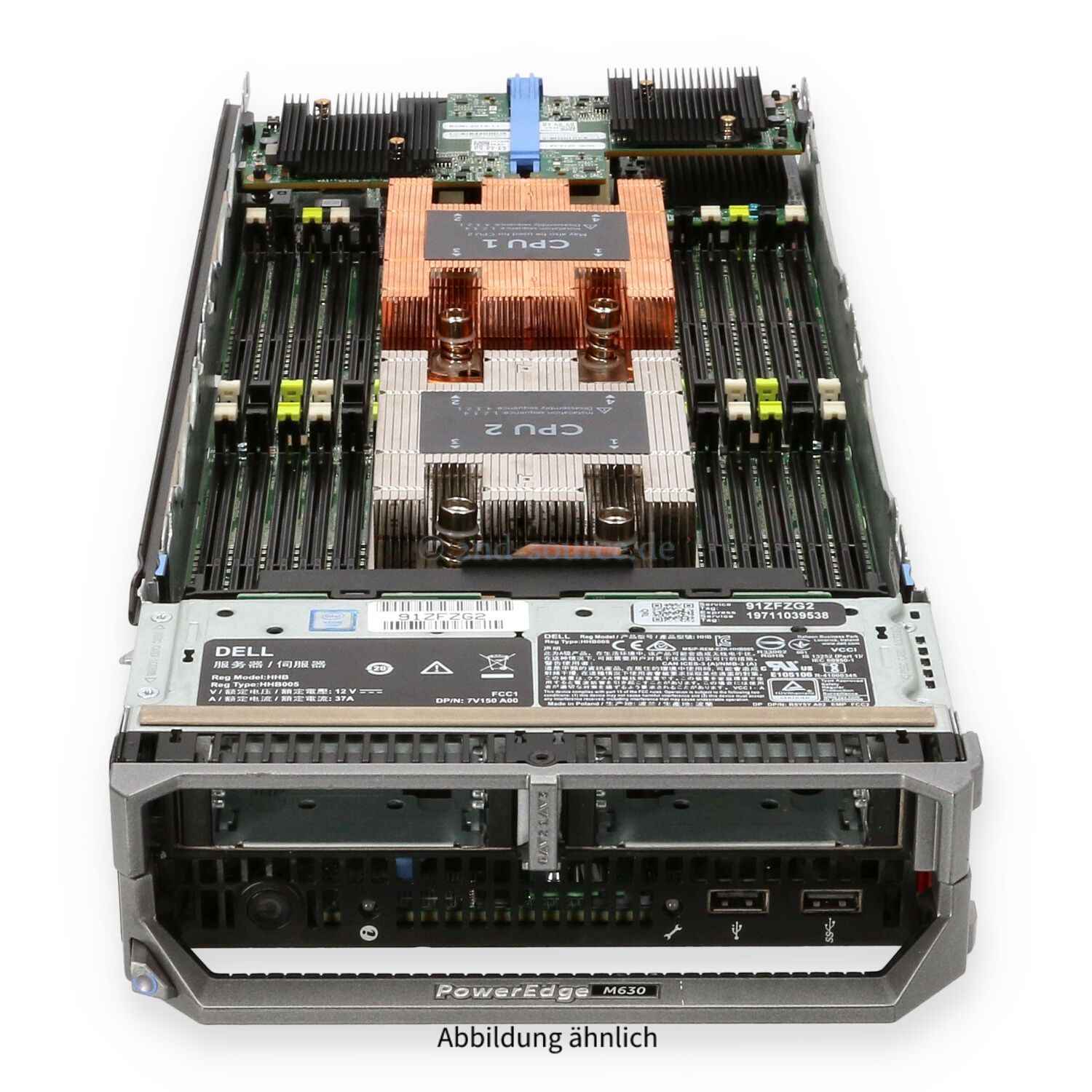 Dell PowerEdge M630 4x1.8'' CTO inkl. H730p 2xHeatsink 3xOCM14102B