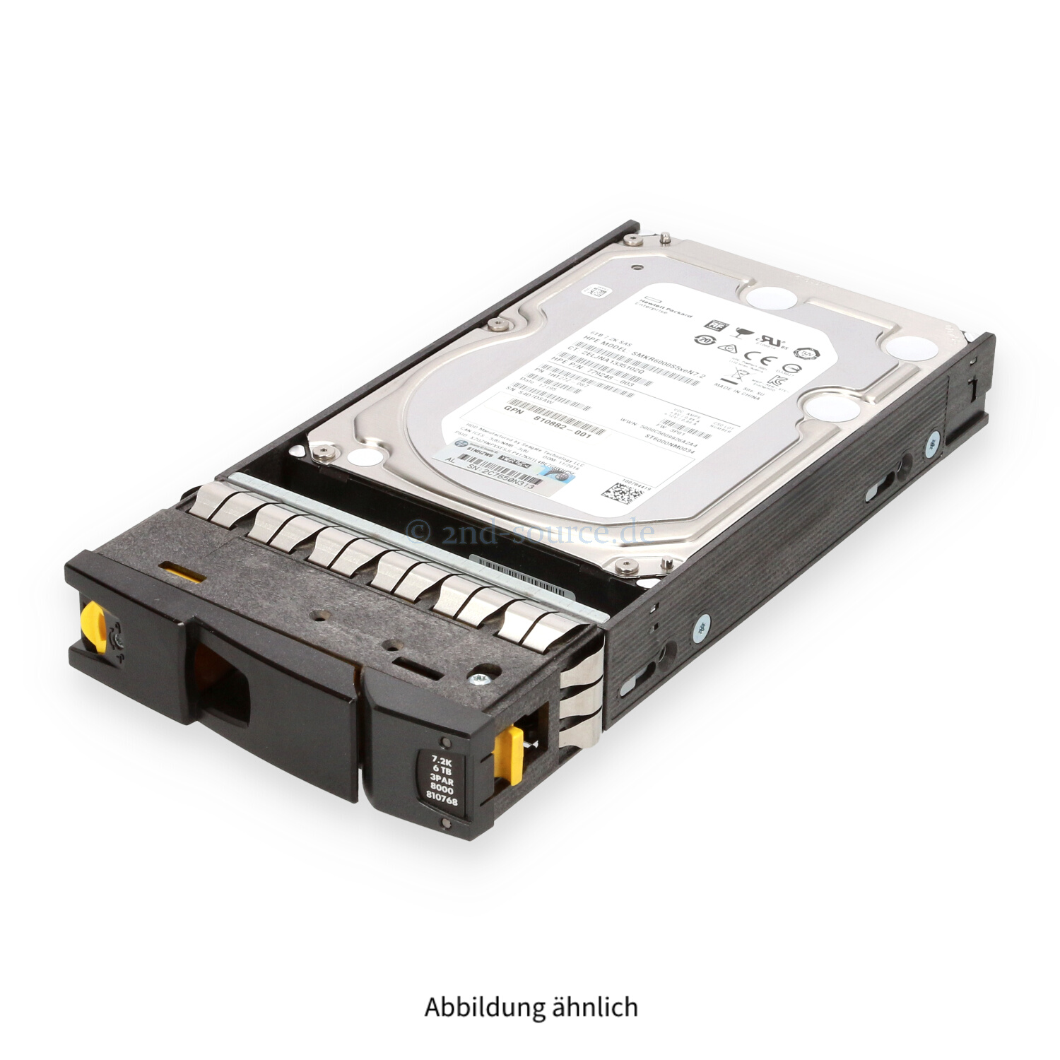 HPE 3PAR 6TB 7.2k SAS 12G LFF HotPlug HDD K2P96A 810768-001 823123-001