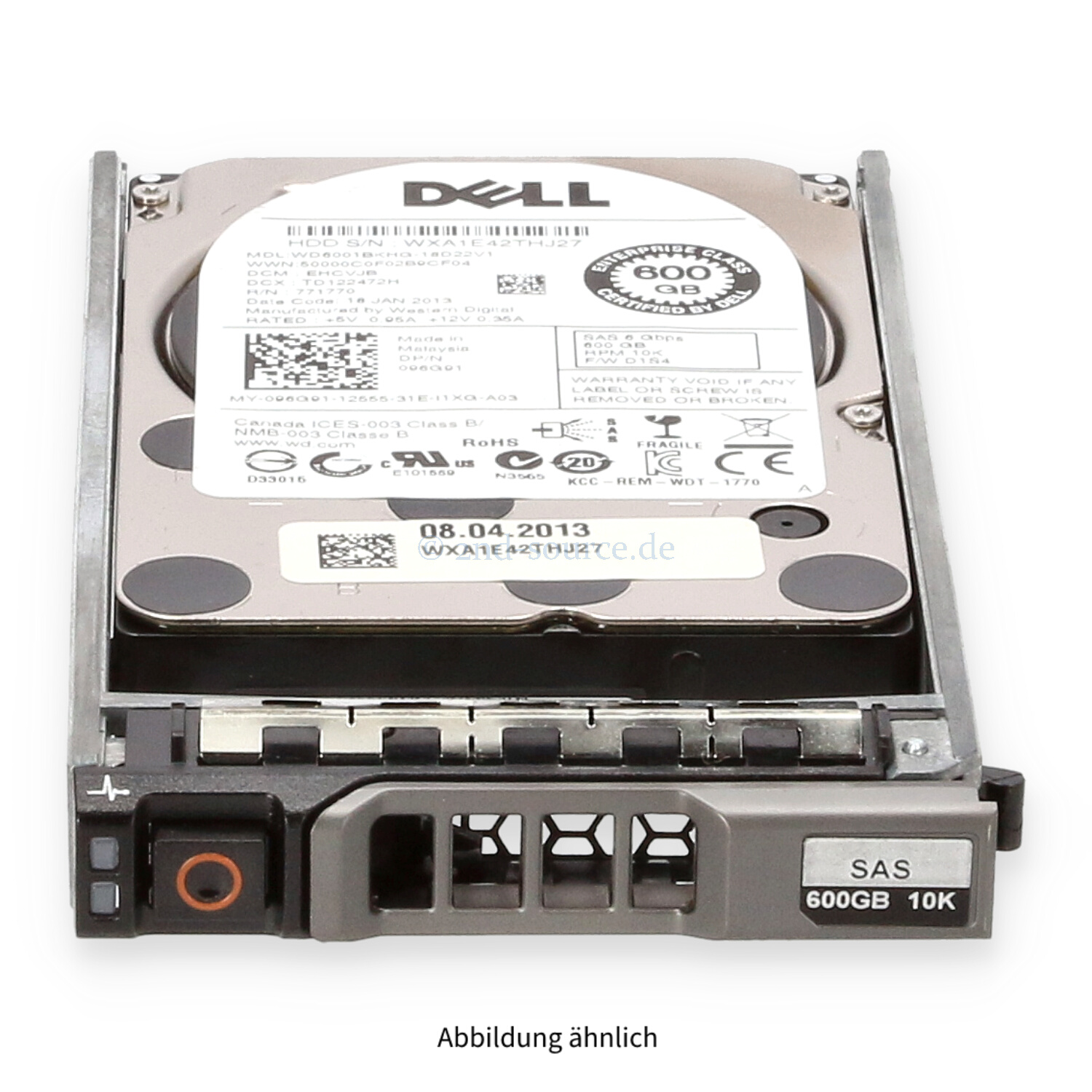 Dell 600GB 10k SAS 6G SFF HotPlug HDD 96G91 096G91