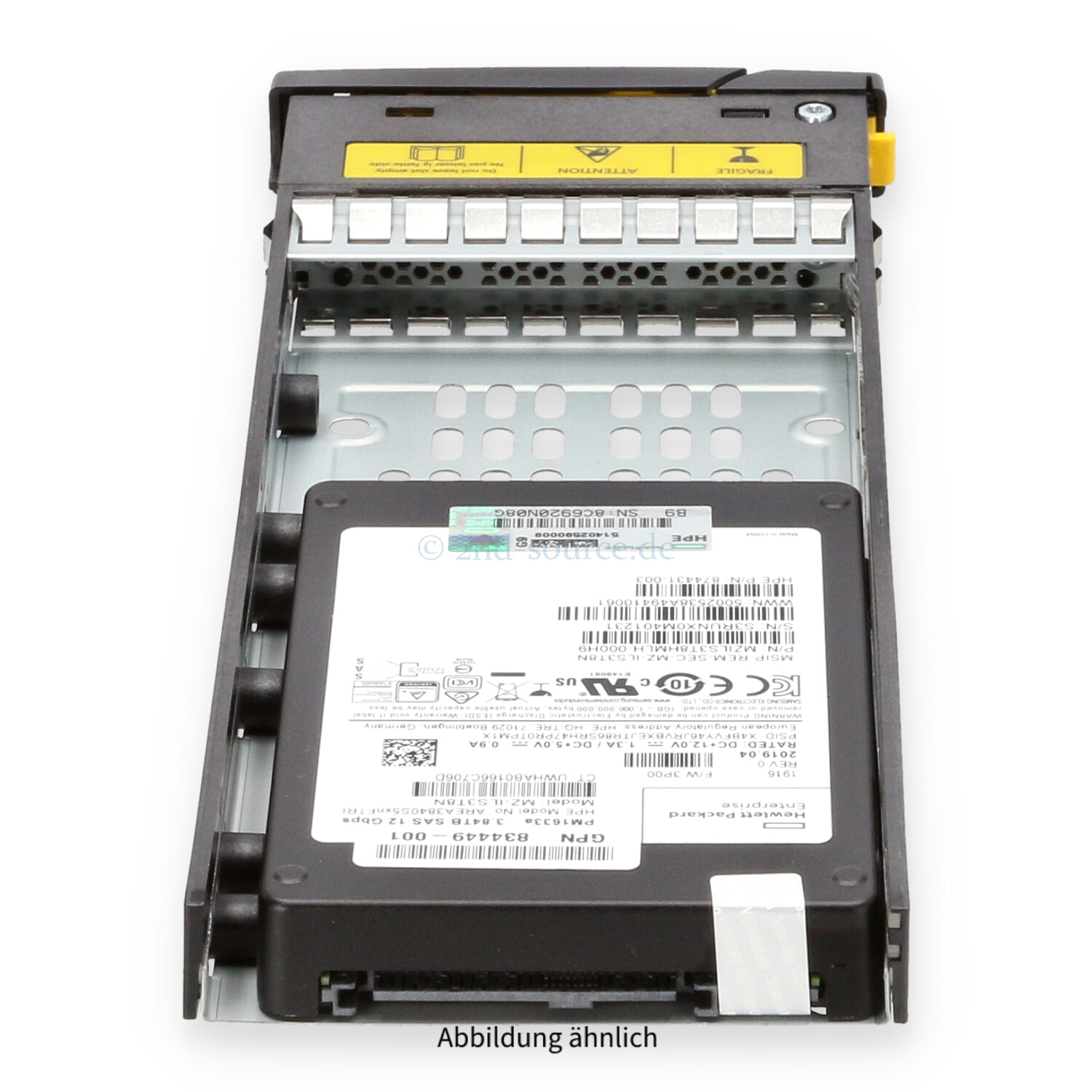 HPE 3PAR 3.84TB SAS 12G SFF Read Intensive FIPS HotPlug SSD M0T66A 879397-001