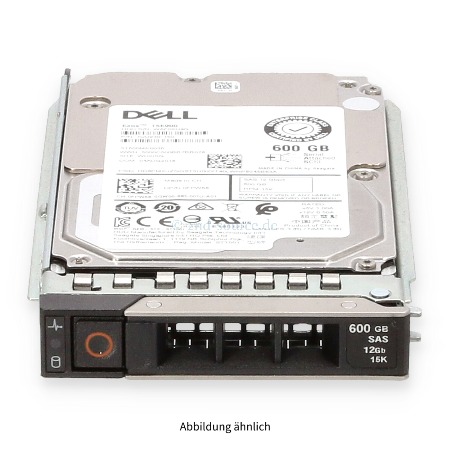 Dell 600GB 15k SAS 12G SFF HotPlug HDD FPW68 0FPW68