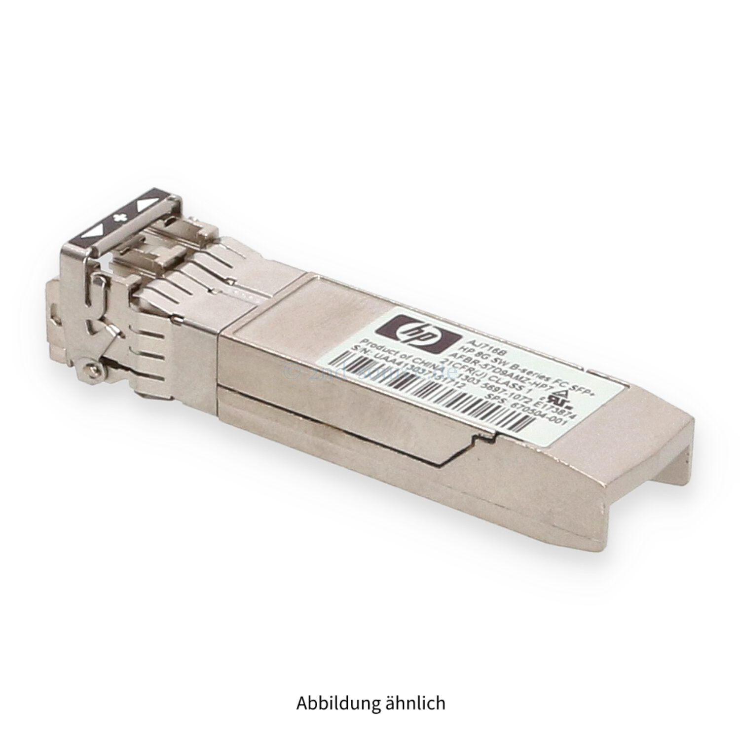 HPE 8GB Shortwave FC SFP+ Transceiver GBIC AJ716B 670504-001
