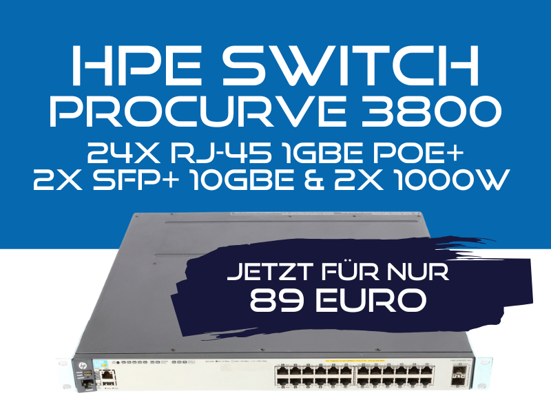 2nd Source Magazin - HPE ProCurve 3800 Switch im Angebot