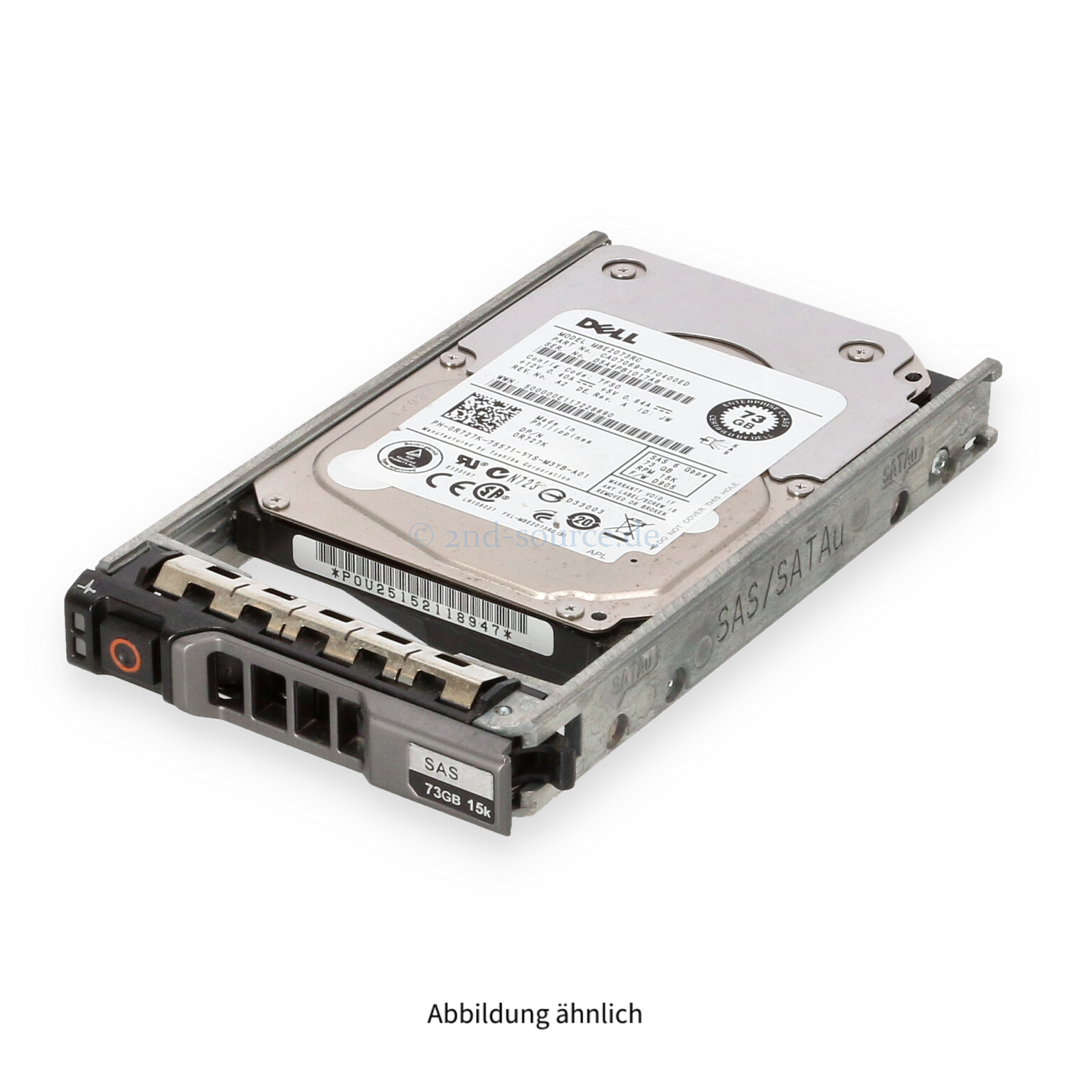 Dell 73GB 15k SAS 6G SFF HotPlug HDD R727K 0R727K