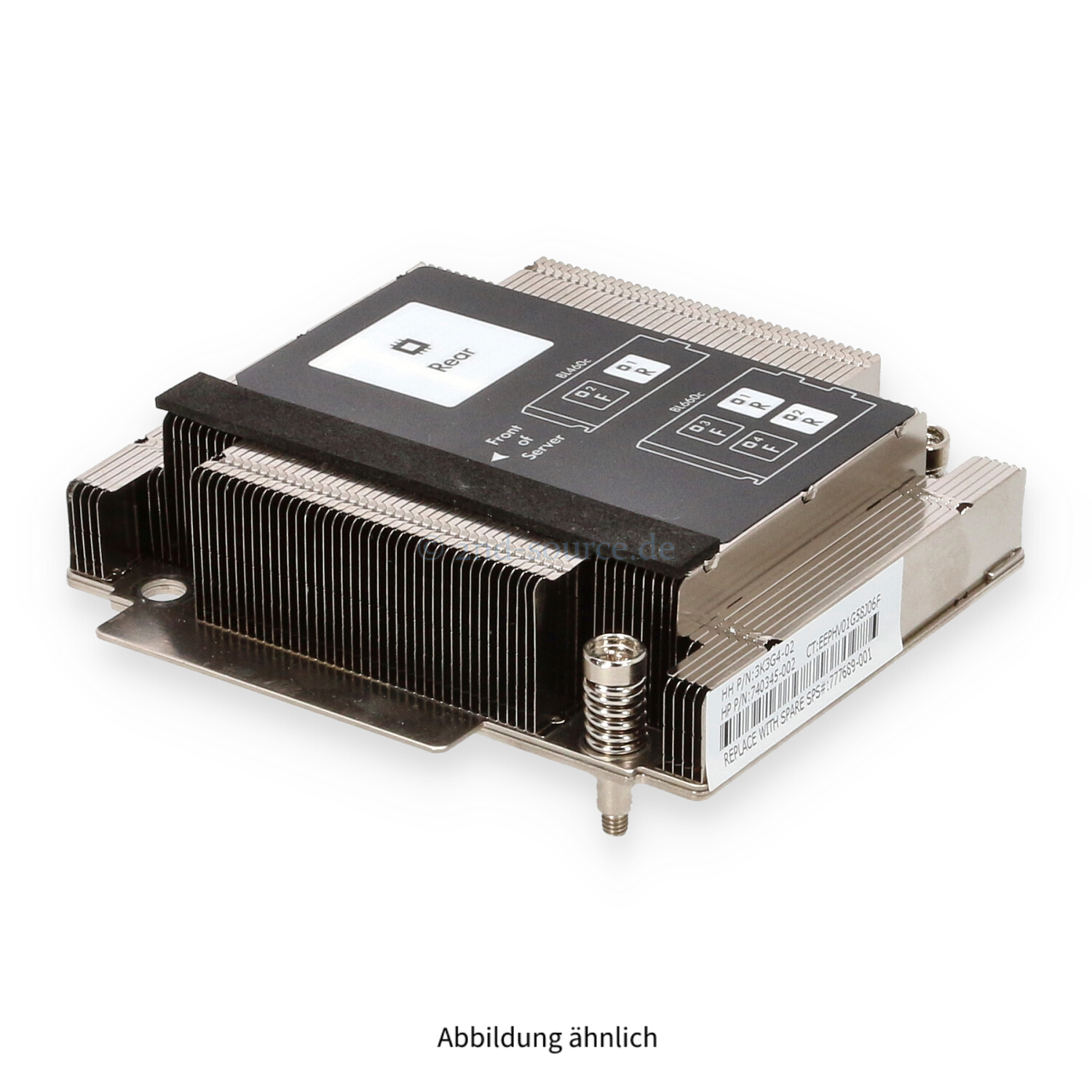 HPE Wide Heatsink CPU1 BL460c G9 777689-001 HPE Wide Heatsink CPU1 BL460c G9 777689-001