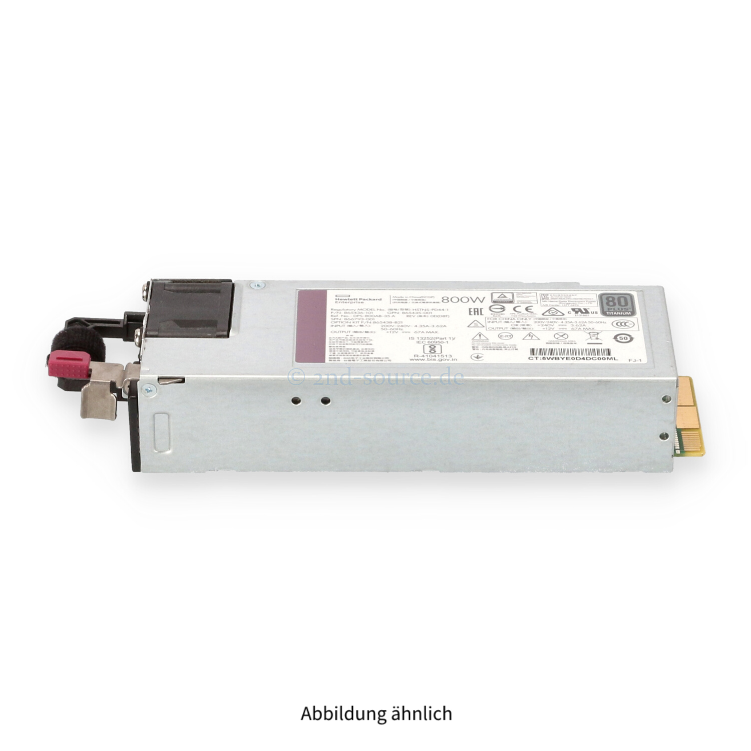 HPE 800W HotPlug Power Supply Gen10 865438-B21 866793-001