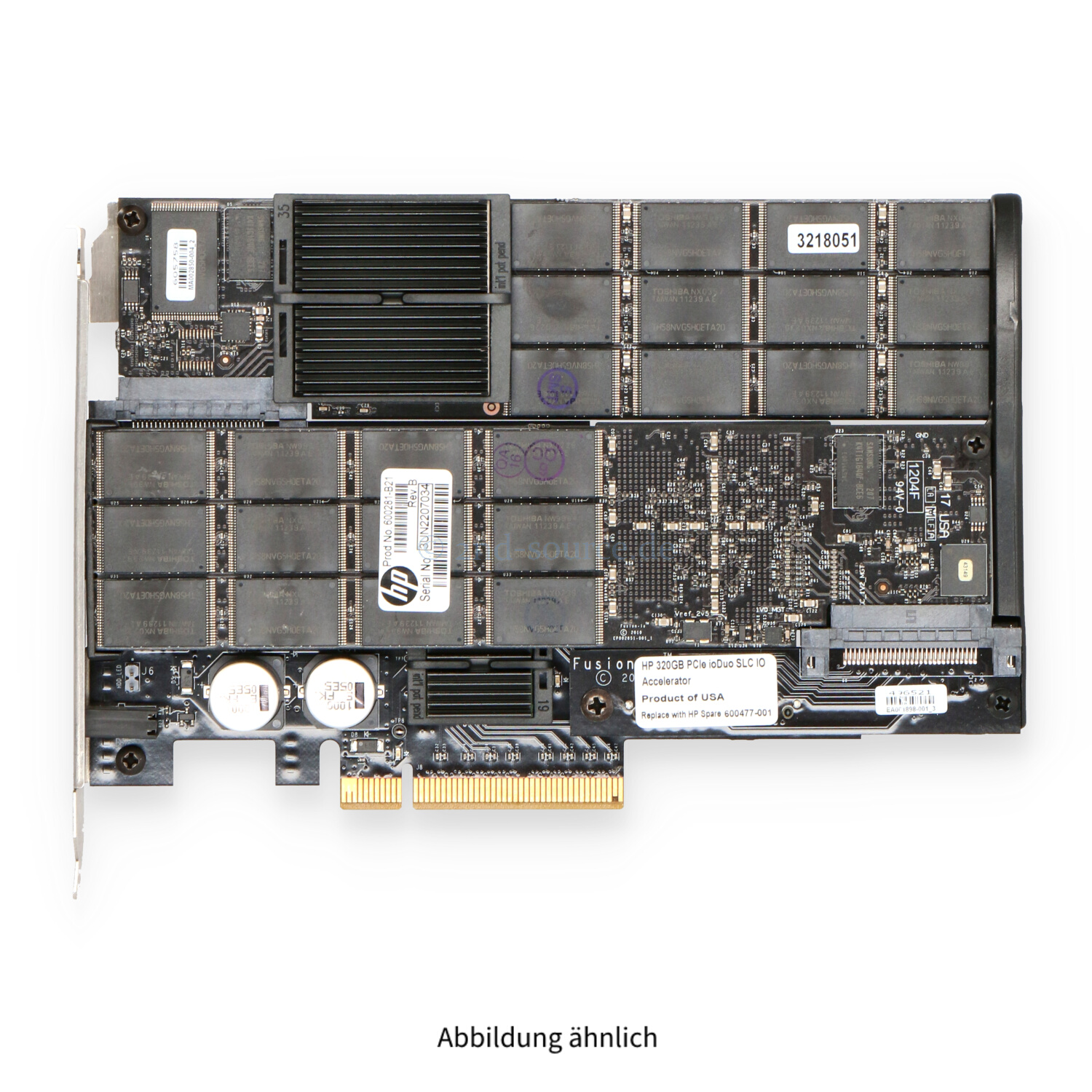 HPE ioDrive Duo 320GB SLC PCIe IO Accelerator Card 600281-B21 600477-001