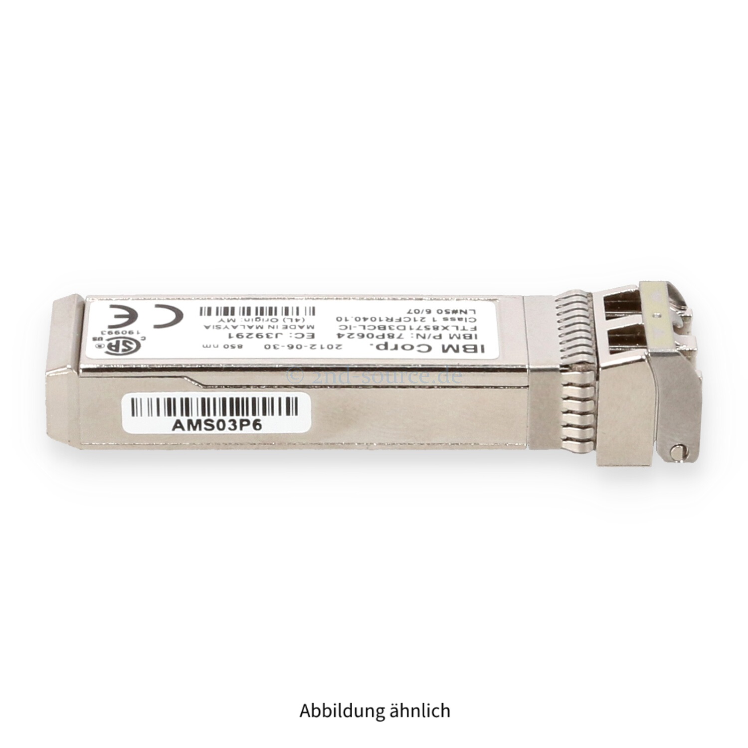 Lenovo 10GB Shortwave SFP+ Transceiver Module 49Y8578 78P0624
