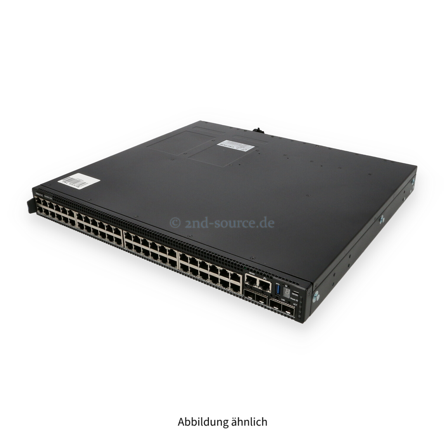 Dell PowerSwitch N3248TE-ON 48x 1GbE 4x SFP+ 10GbE 2x QSFP28 100GbE B-t-F 1x 550W Managed Switch