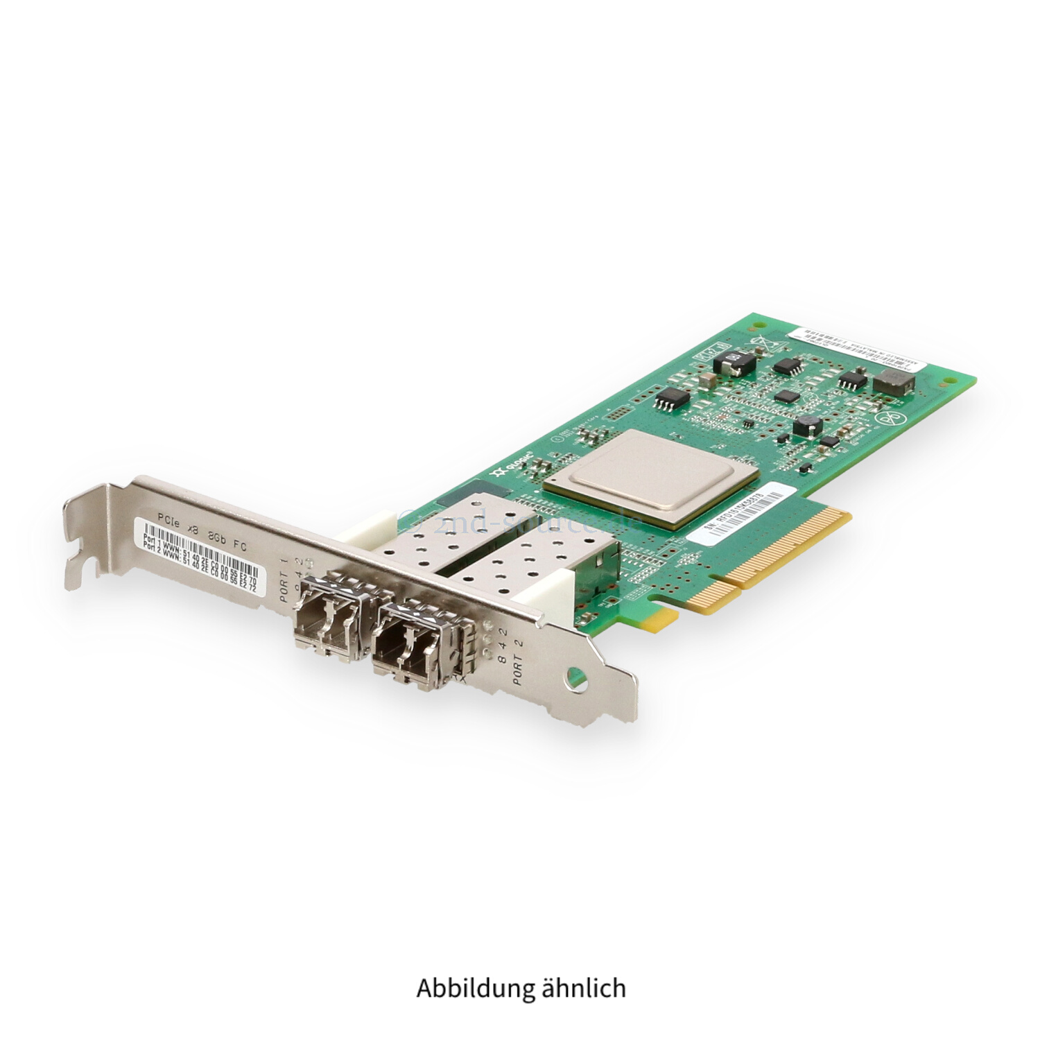 HPE 82Q 2x 8GB SFP Fibre Channel PCIe HBA High Profile AJ764A 489191-001