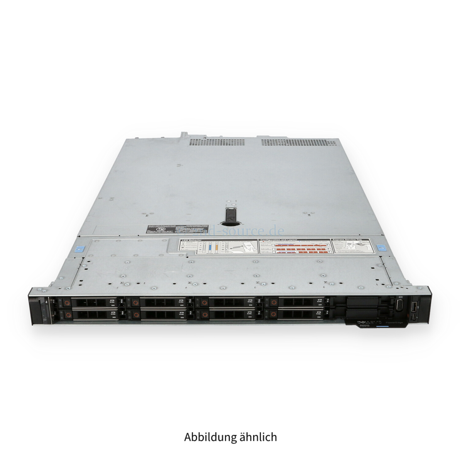 Dell R6515 10xNVMe 1P 7702P 64C 2.00GHz 1TB S150 8x 8TB NVMe SSD 2x 480GB M.2 SSD CX512F 2x 550W Dell R6515 10xNVMe 1P 7702P 64C 2.00GHz 1TB S150 8x 8TB NVMe SSD 2x 480GB M.2 SSD CX512F 2x 550W