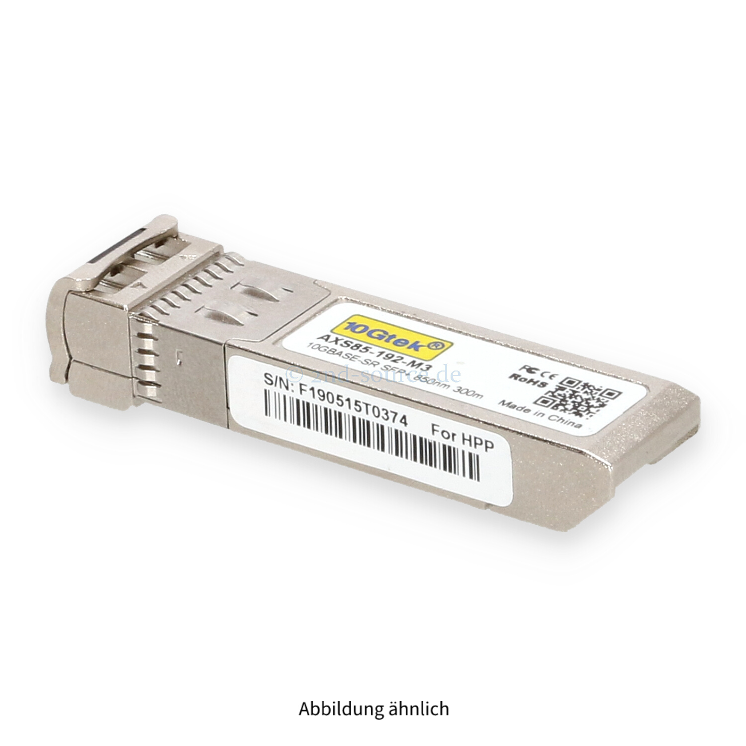 10G SFP+ LC SR Transceiver kompatibel zu HPE ProCurve X132 J9150A 10G SFP+ LC SR Transceiver kompatibel zu HPE ProCurve X132 J9150A