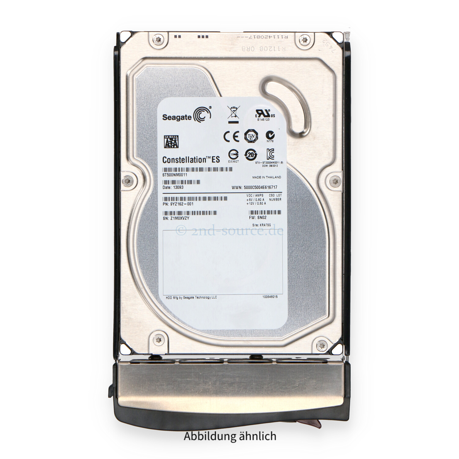 Supermicro 500GB 7.2k SATA 6G LFF HotPlug HDD HDD-T0500-ST500NM0011