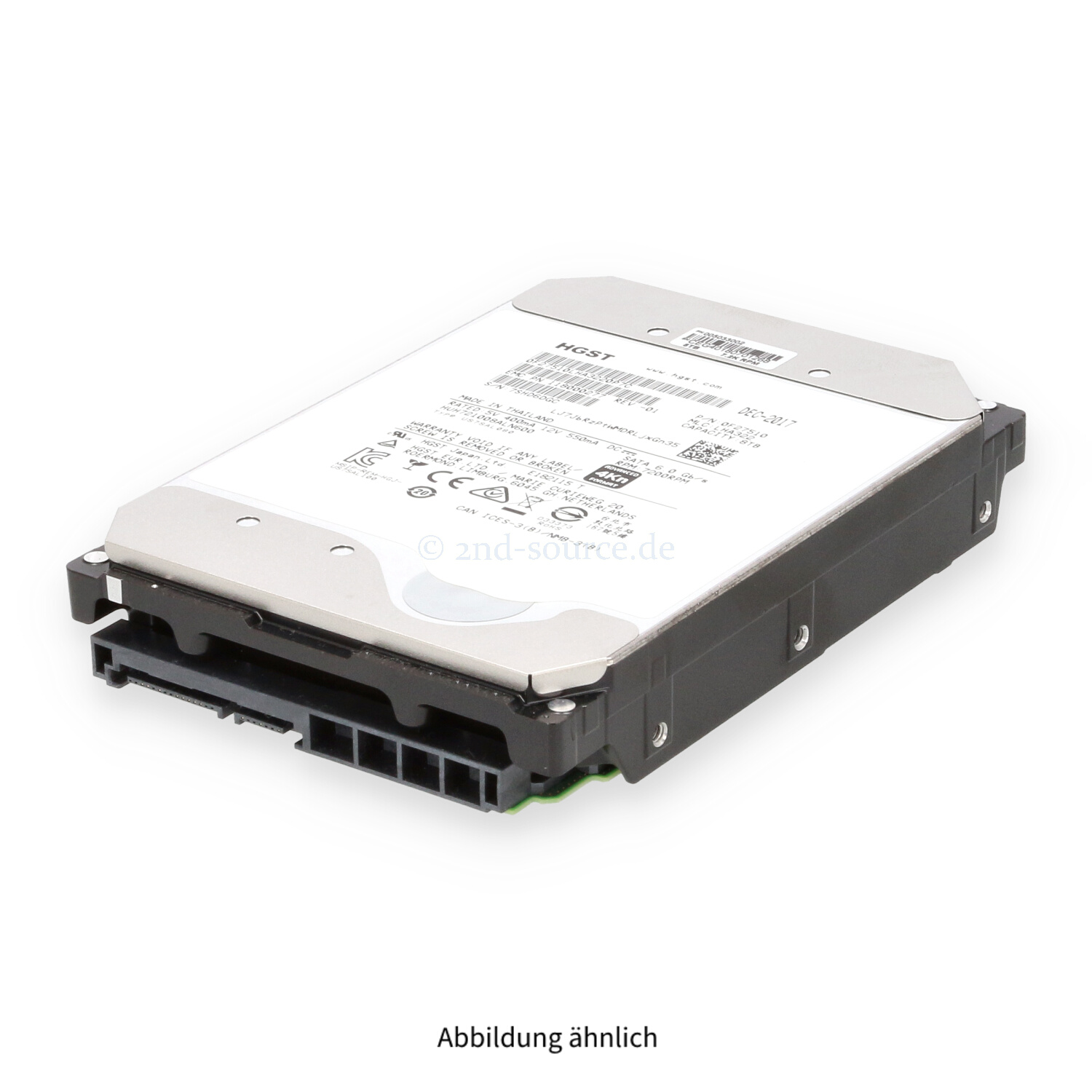 HGST 8TB 7.2k SATA 6G LFF HDD HUH721008ALN600 0F27510
