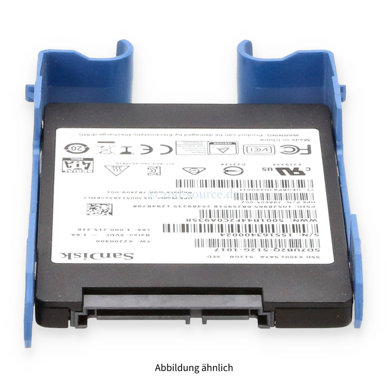 HPE 3PAR 512GB SATA 6G SFF Self Encrypting Node Drive StoreServ 20000 782409-001