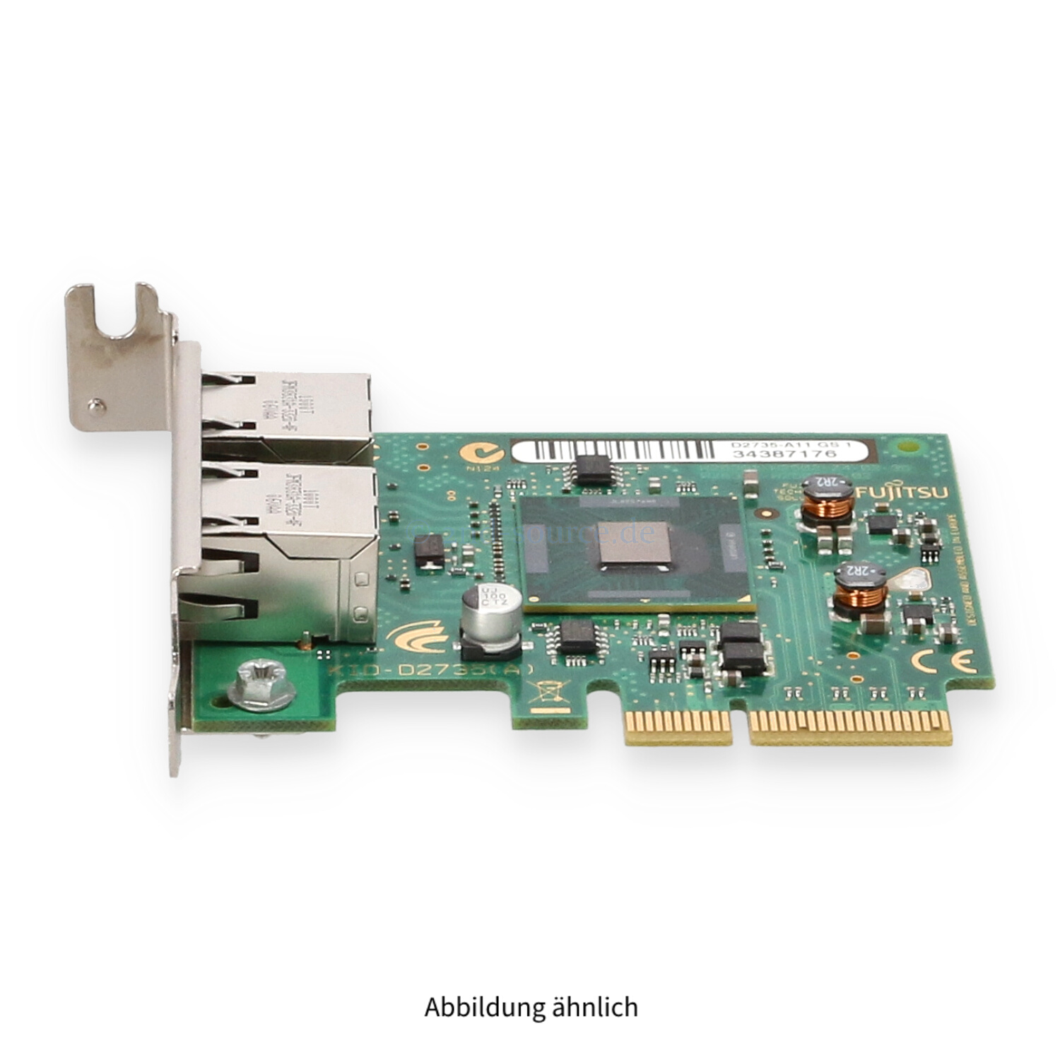 Fujitsu D2735-A12 2x1000Base-T PCIe Server Ethernet Adapter Low Profile S26361-D2735-A12 Fujitsu D2735-A12 2x1000Base-T PCIe Server Ethernet Adapter Low Profile S26361-D2735-A12