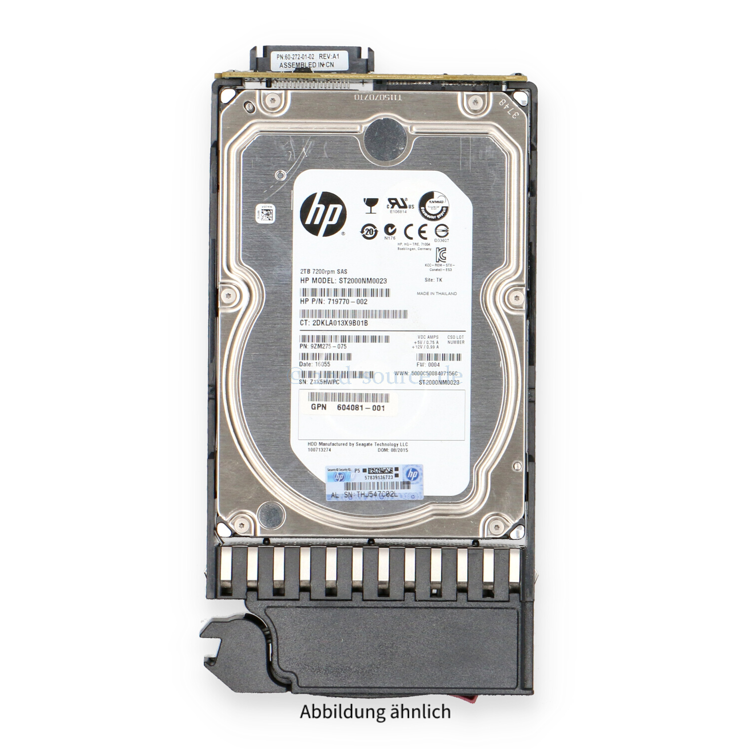 HPE 2TB 7.2k SAS 6G LFF DP HotPlug HDD StorageWorks P2000 G3 AW555A 605475-001