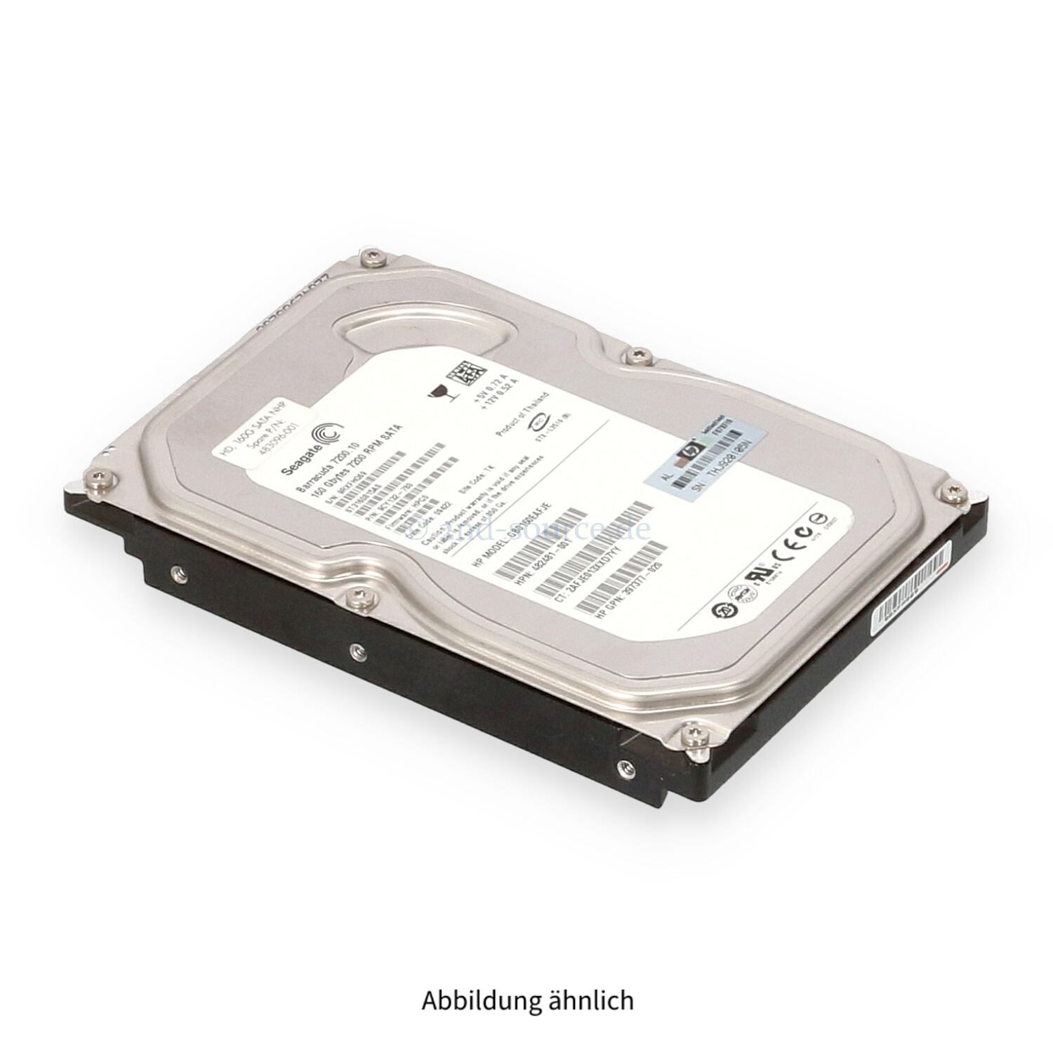 HPE 160GB 7.2k SATA 3G LFF HDD 458947-B21 483096-001