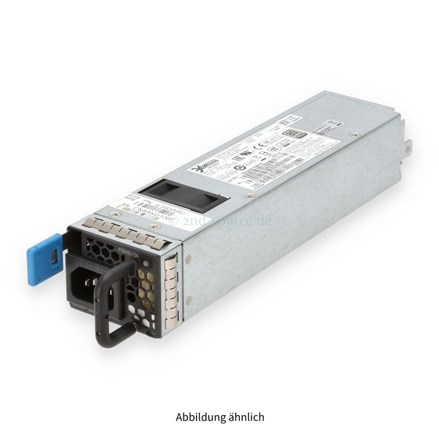 HPE 450W B-to-F HotPlug Power Supply JL593A JL593-61001 HPE 450W B-to-F HotPlug Power Supply JL593A JL593-61001