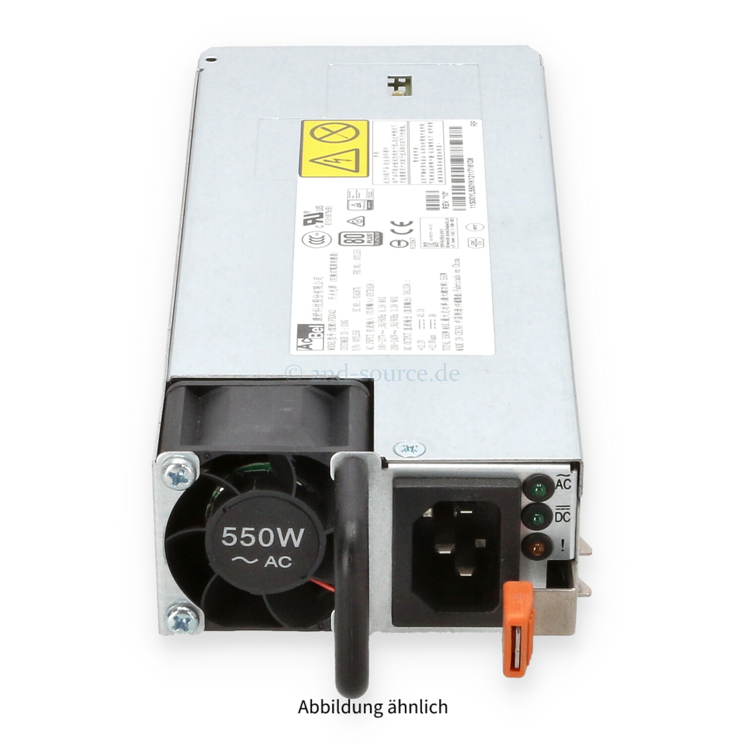 Lenovo AcBel 550W Hot Plug Power Supply 00YL551 00YL550
