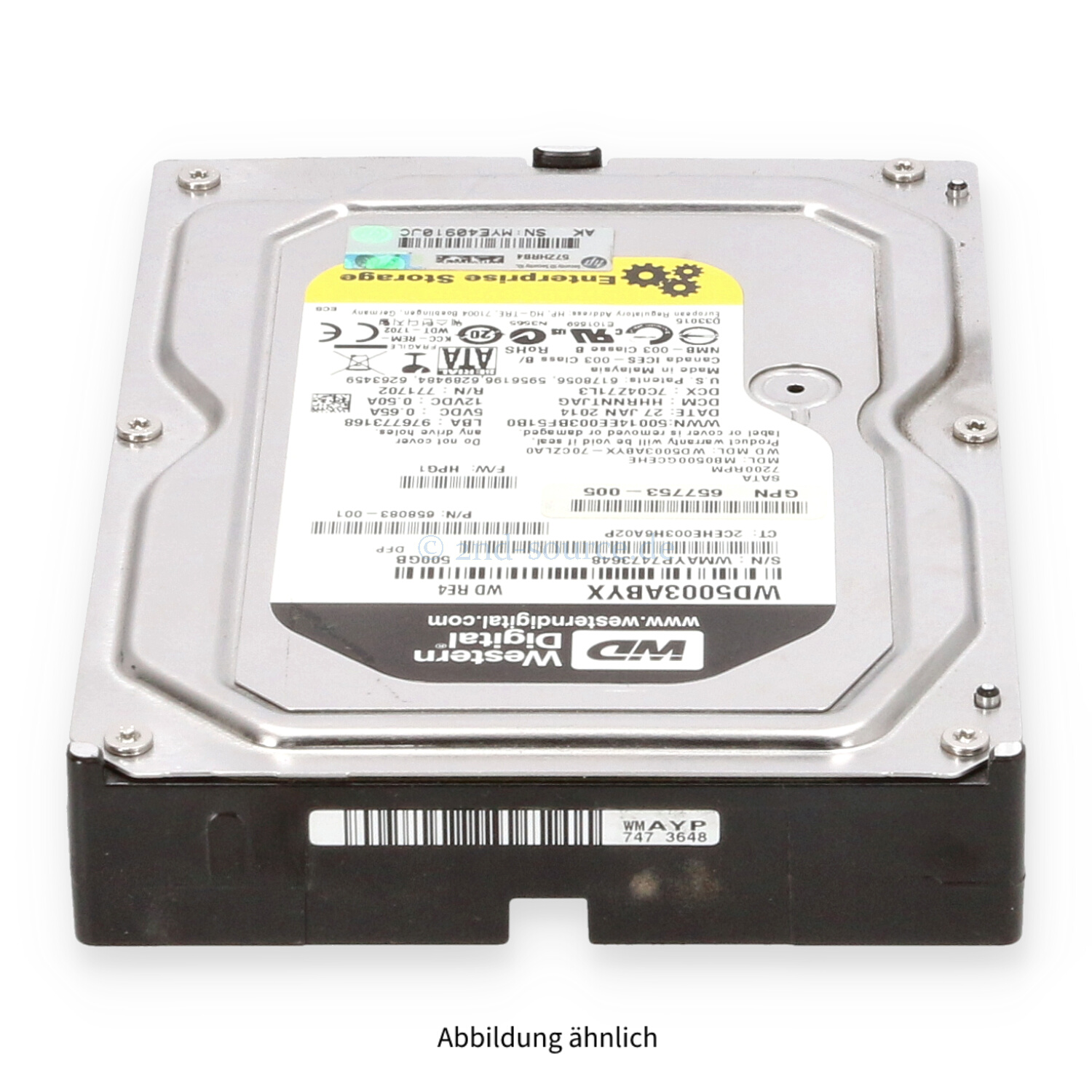 HPE 500GB 7.2k SATA 3G LFF HDD 658083-001