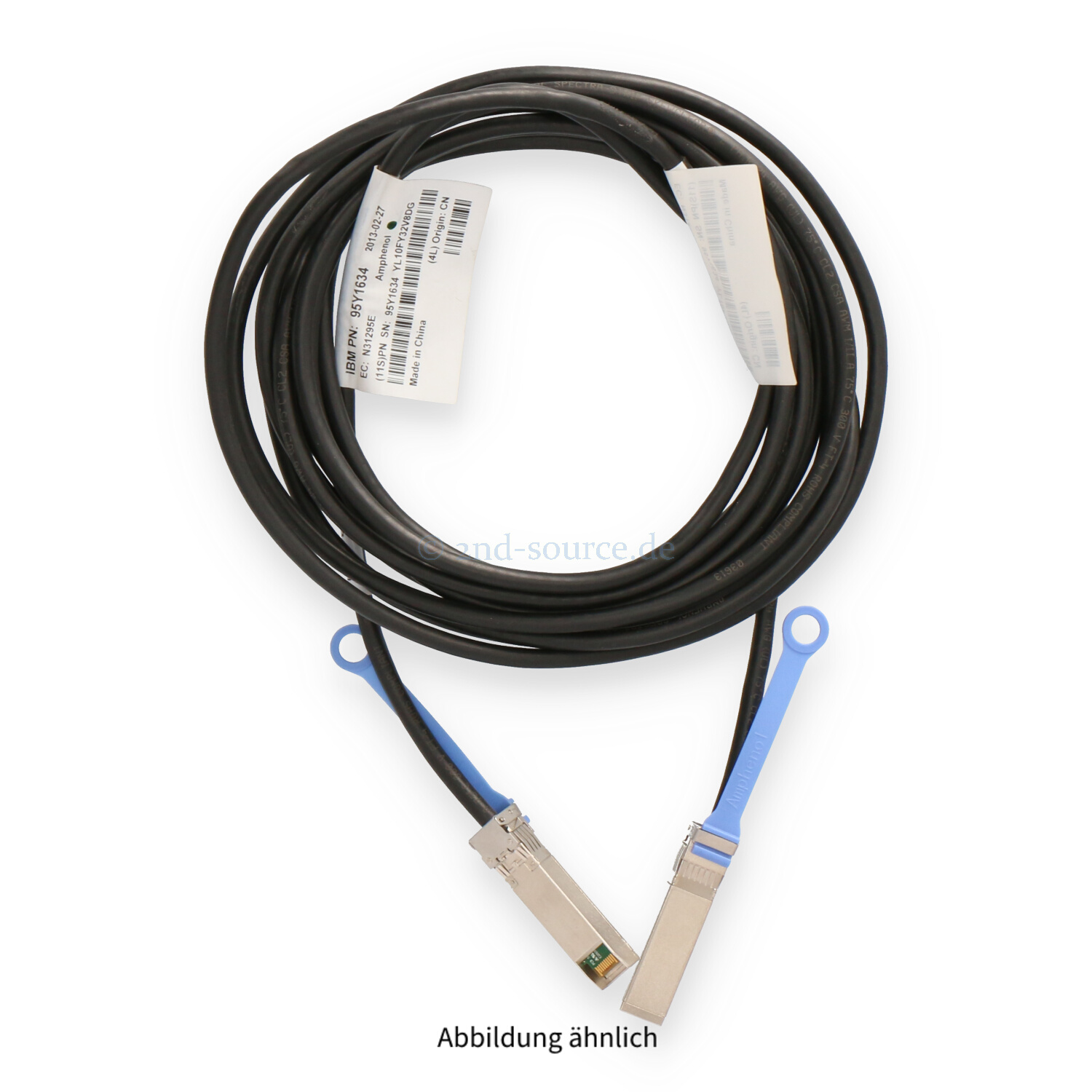 IBM 5.0m 10G SFP+ to SFP+ Passive Direct Attach Cable 95Y1634
