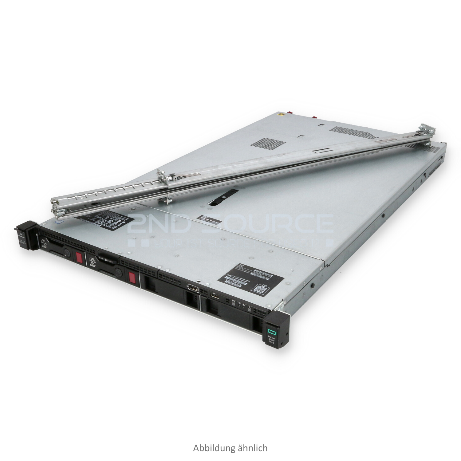 HPE DL360 G10 4x LFF 1P Silver 4114 2.20GHz 10C 32GB P408i-a 2x 1TB 7.2k SATA HDD 2x 500W Rackkit