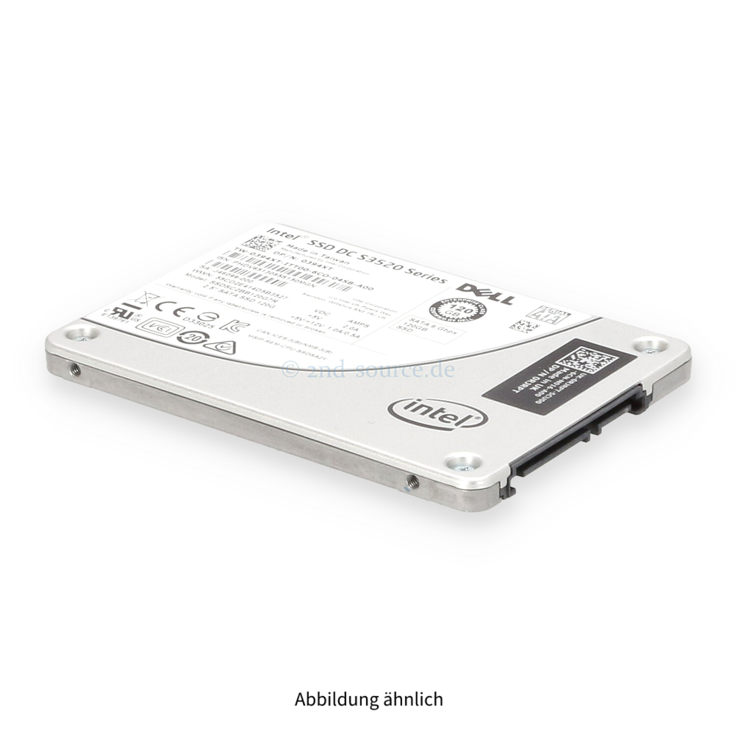 Dell 120GB SATA 6G SFF Read Intensive SSD 394XT 0394XT