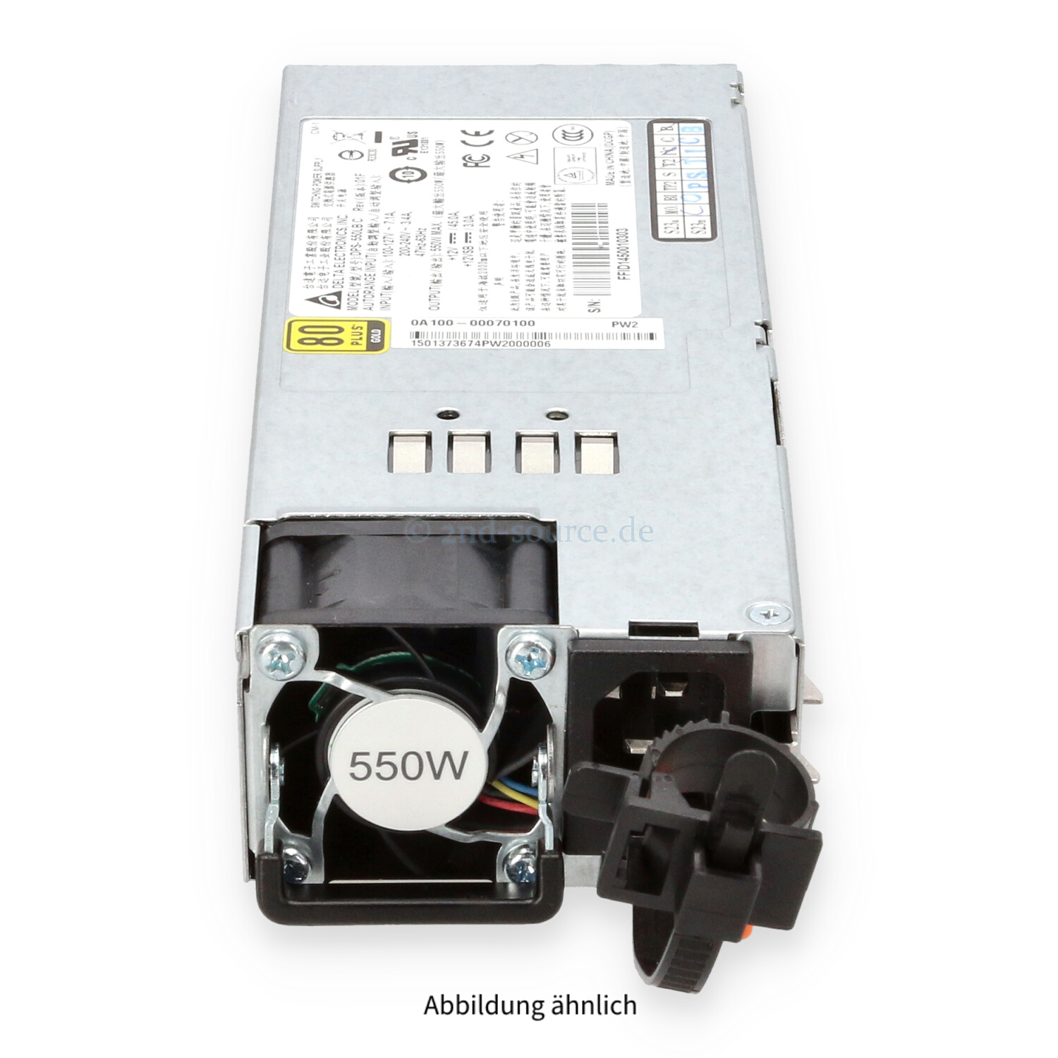 Delta Electronics 550W Hot Plug Power Supply DPS-550LB C Delta Electronics 550W Hot Plug Power Supply DPS-550LB C