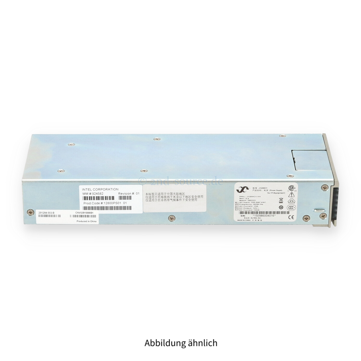 Intel Power Supply 12800 Series Switch 12800PS01 924582 Intel Power Supply 12800 Series Switch 12800PS01 924582