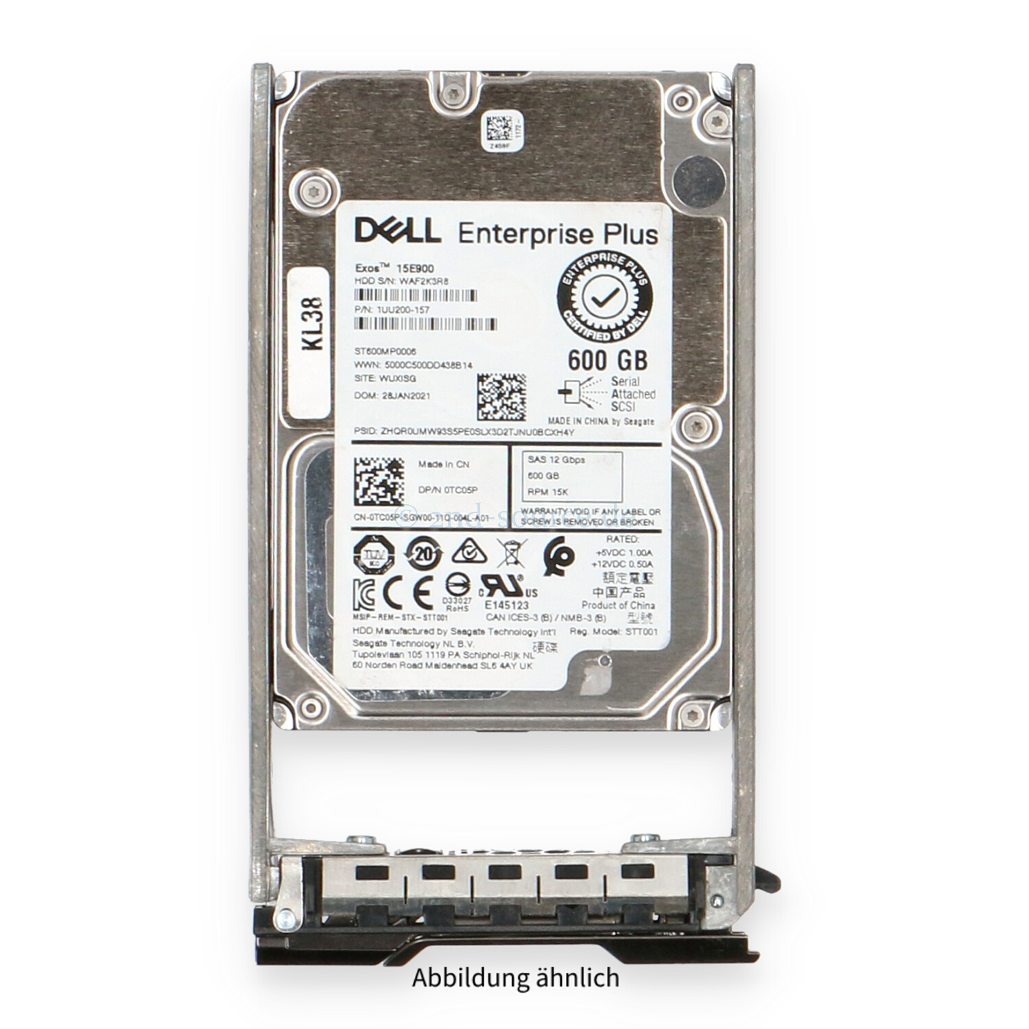 Dell 600GB 15k SAS 12G SFF HotPlug HDD TC05P 0TC05P