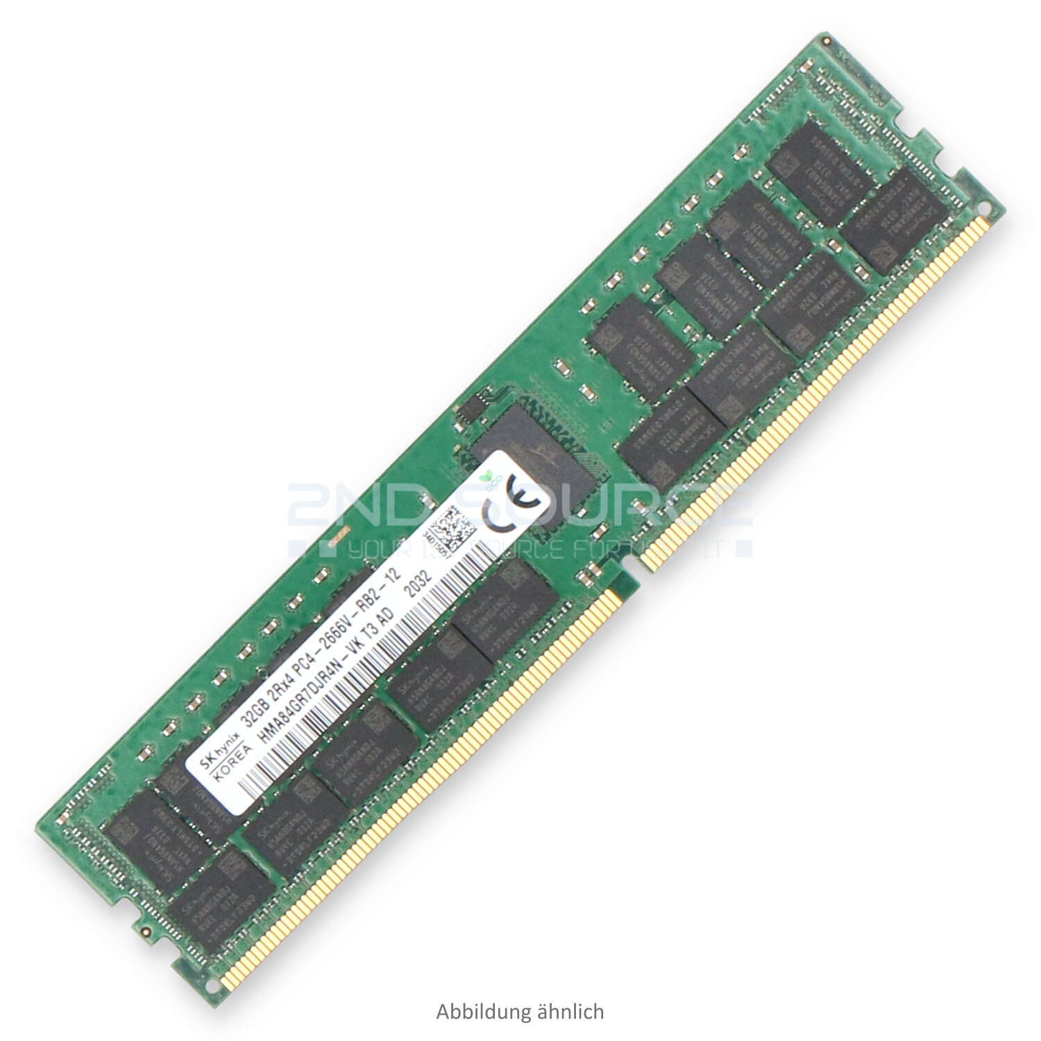 Hynix 32GB PC4-21300V-R DIMM Dual Rank x4 (DDR4-2666) Registered ECC HMA84GR7DJR4N-VK