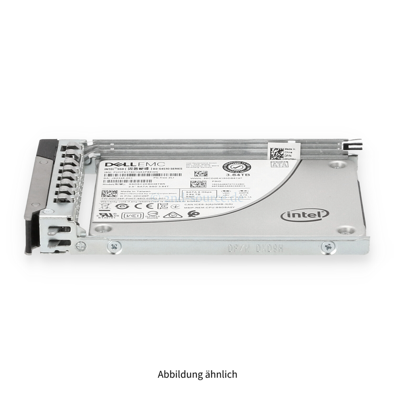 Dell 3.84TB SATA 6G SFF Read Intensive HotPlug SSD DC29P 0DC29P