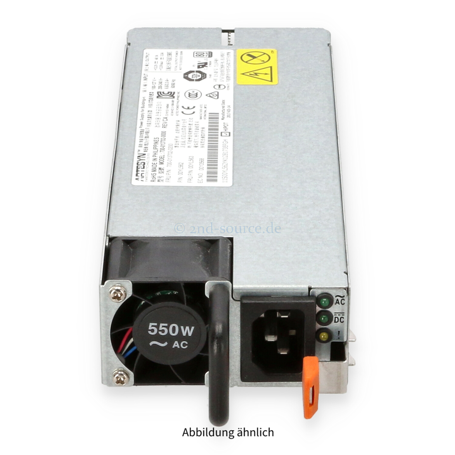 Lenovo 550W Hot Plug Power Supply 00YL563 00YL562