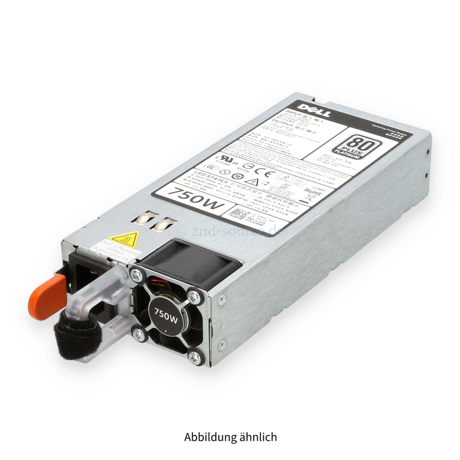 Dell 750W 80 Plus Platinum HotPlug Power Supply R620 R720 D5MW8 0D5MW8 Dell 750W 80 Plus Platinum HotPlug Power Supply R620 R720 D5MW8 0D5MW8