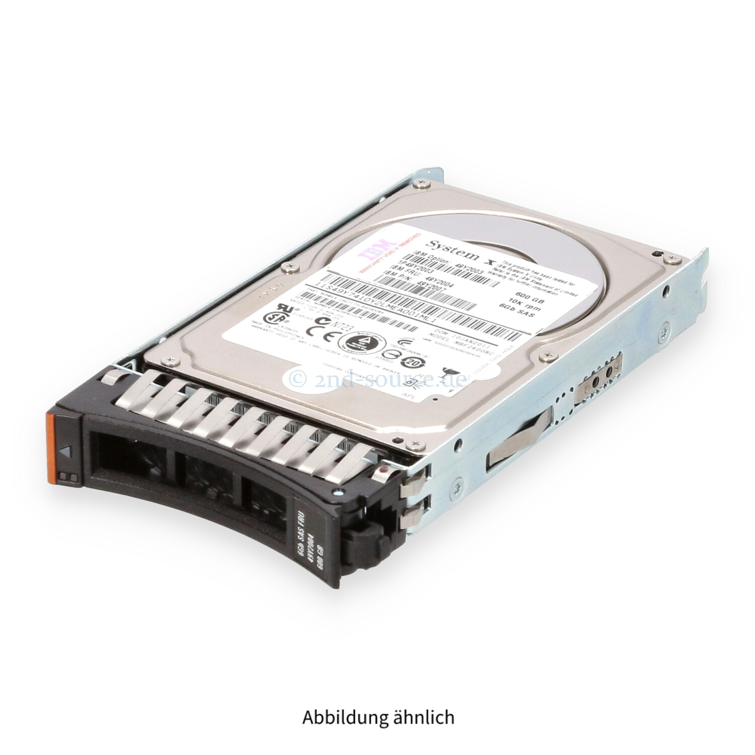 IBM 600GB 10k SAS 6G SFF HotPlug HDD x3550 M2 M3 x3650 M2 M3 49Y2003 49Y2004 49Y2007