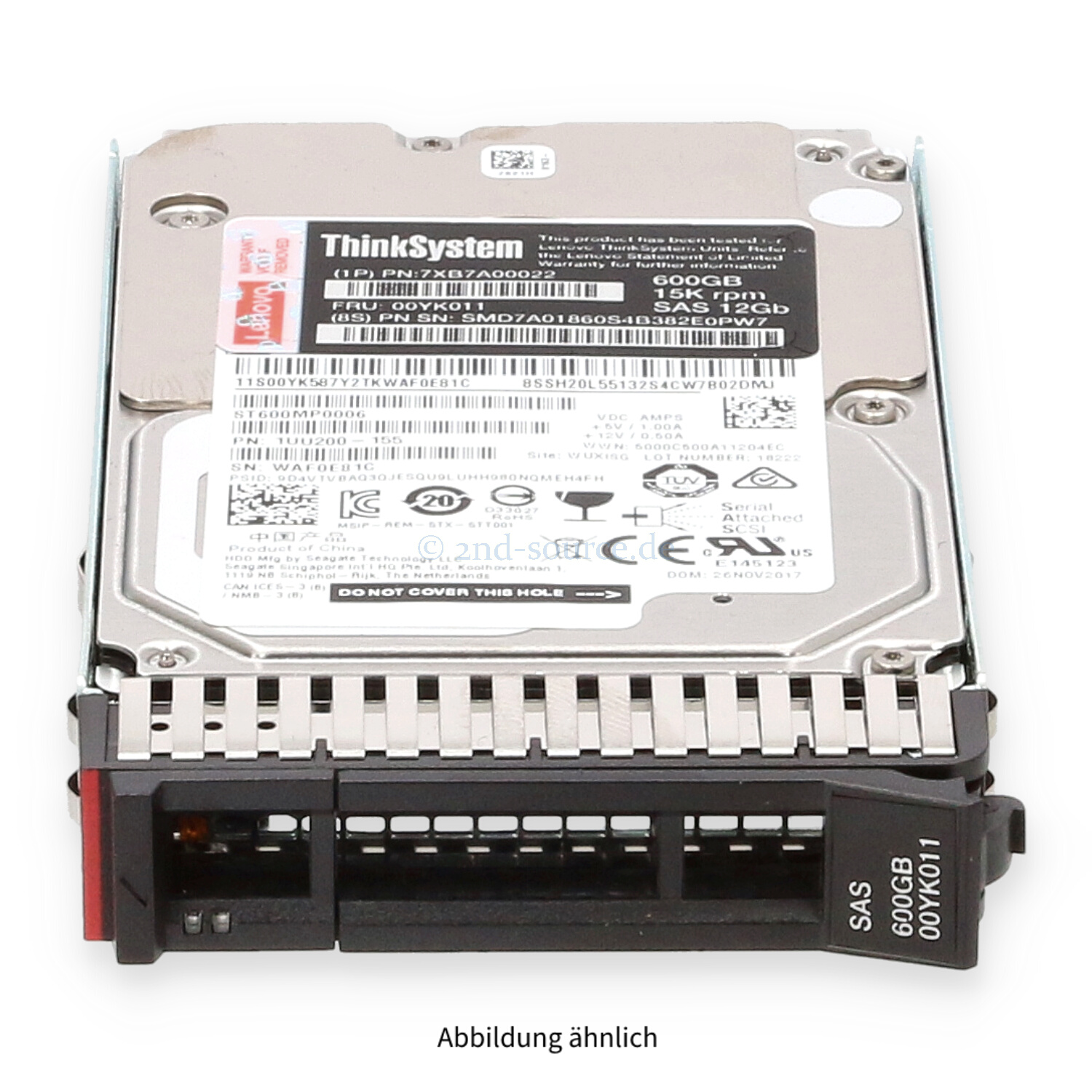 Lenovo 600GB 15k SAS 12G SFF HotPlug HDD 7XB7A00022 00YK011
