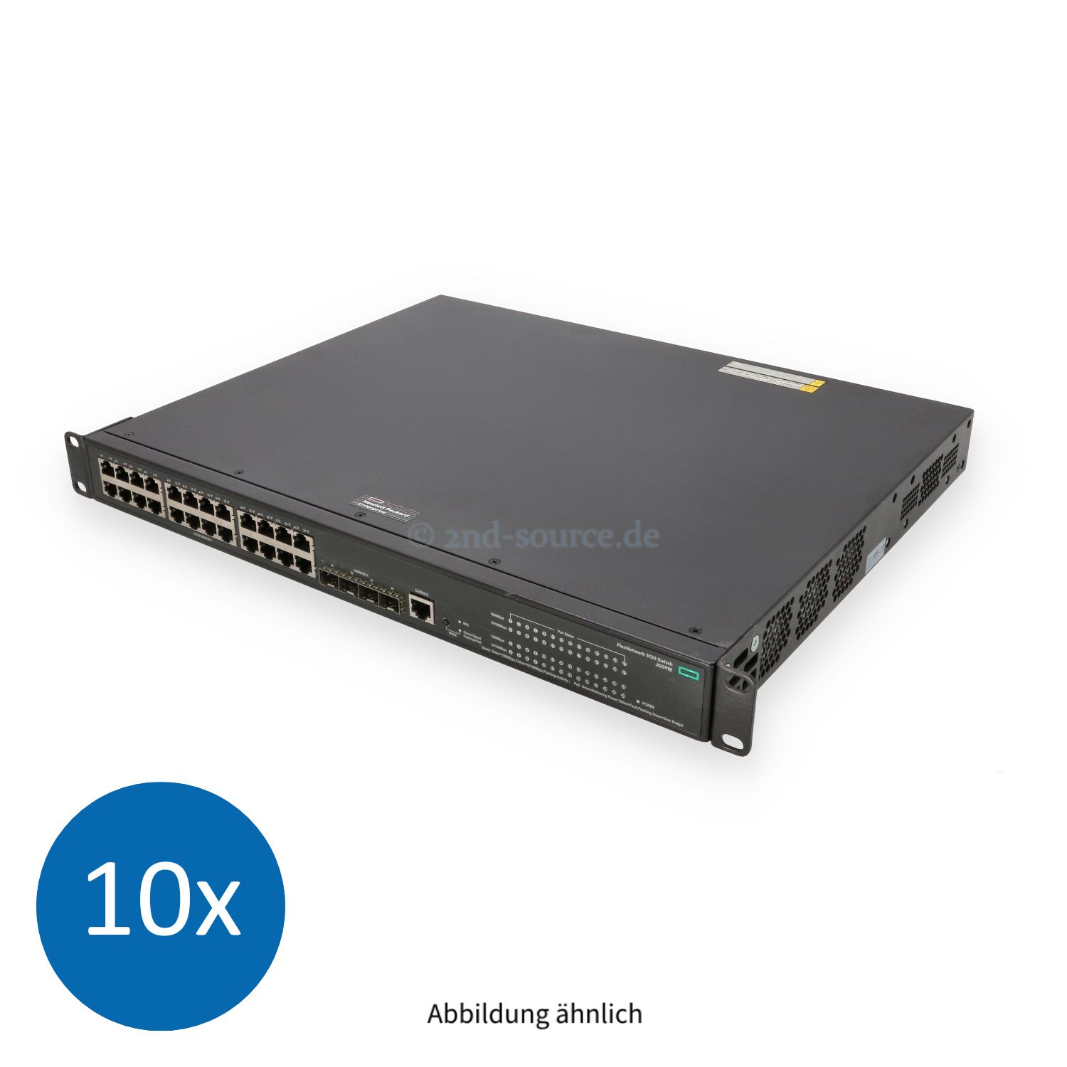 10x HPE FlexNetwork 5120-24G-PoE+ 24x RJ-45 1GbE PoE+ 4x SFP 1GbE SI Switch JG091B JG091-61201 10x HPE FlexNetwork 5120-24G-PoE+ 24x RJ-45 1GbE PoE+ 4x SFP 1GbE SI Switch JG091B JG091-61201