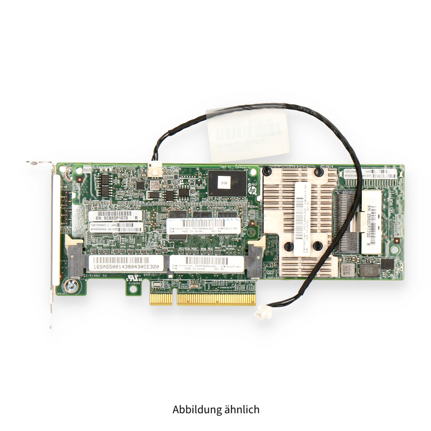 HPE Smart Array P440/2GB FBWC 12G SAS RAID Controller Low Profile 830057-001
