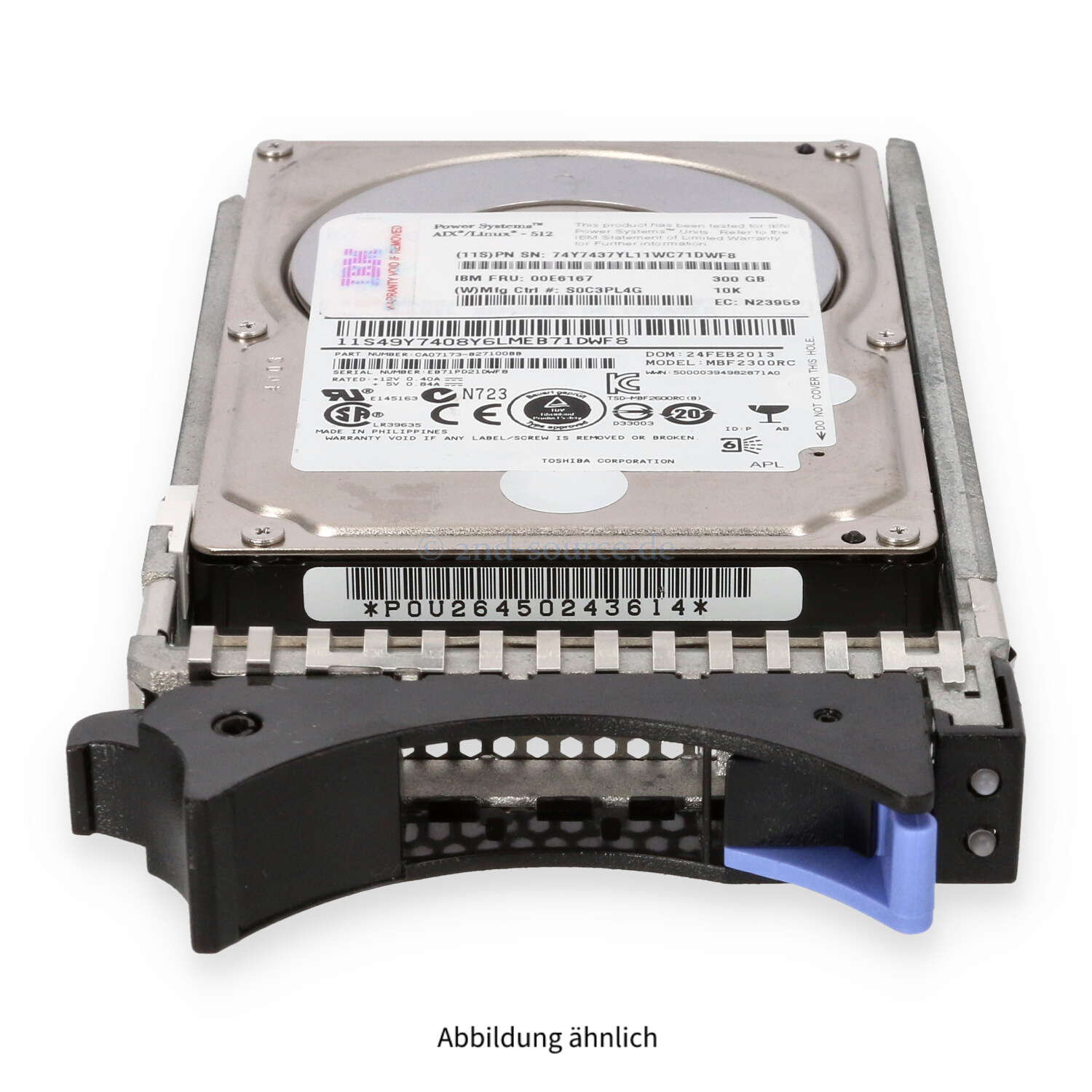 IBM 300GB 10k SAS 6G SFF HotPlug HDD AIX/Linux Power 750 760 770 780 00E6167 74Y7437 44V8185 FC 1885