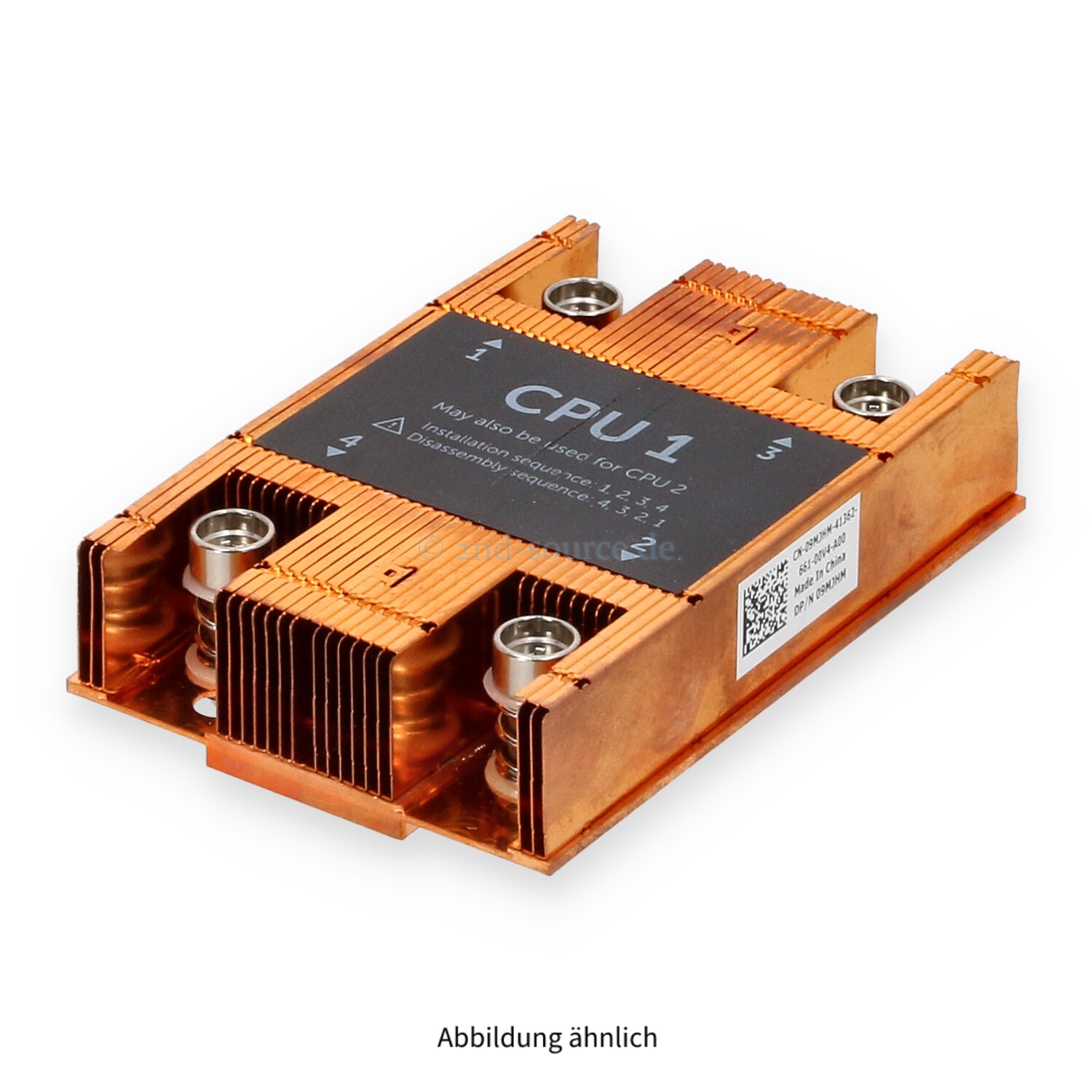 Dell Standard Heatsink CPU 1 68mm PowerEdge FC630 9MJHM 09MJHM Dell Standard Heatsink CPU 1 68mm PowerEdge FC630 9MJHM 09MJHM