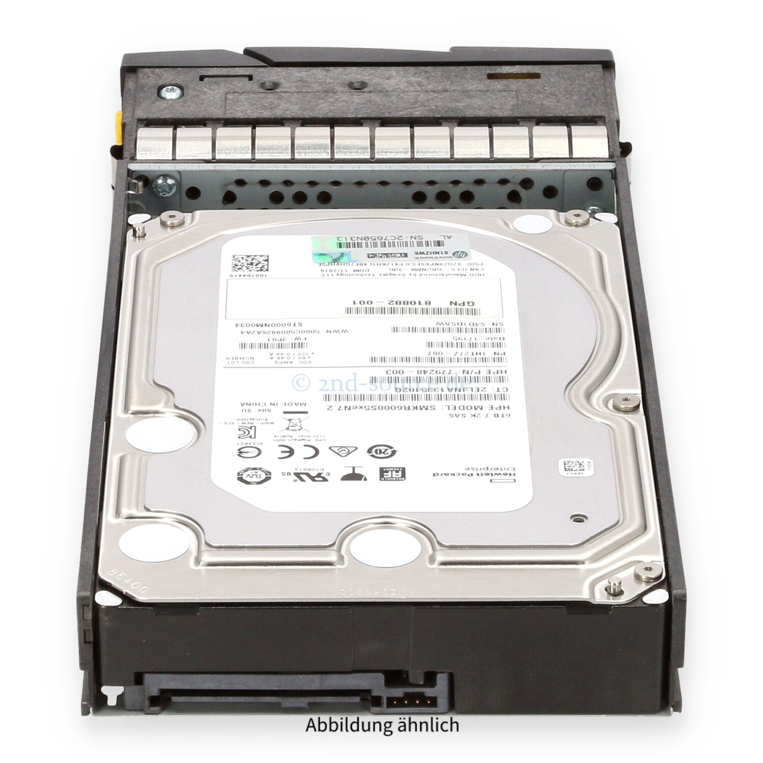 HPE 3PAR 6TB 7.2k SAS 12G LFF HotPlug HDD K2P96A 810768-001 823123-001