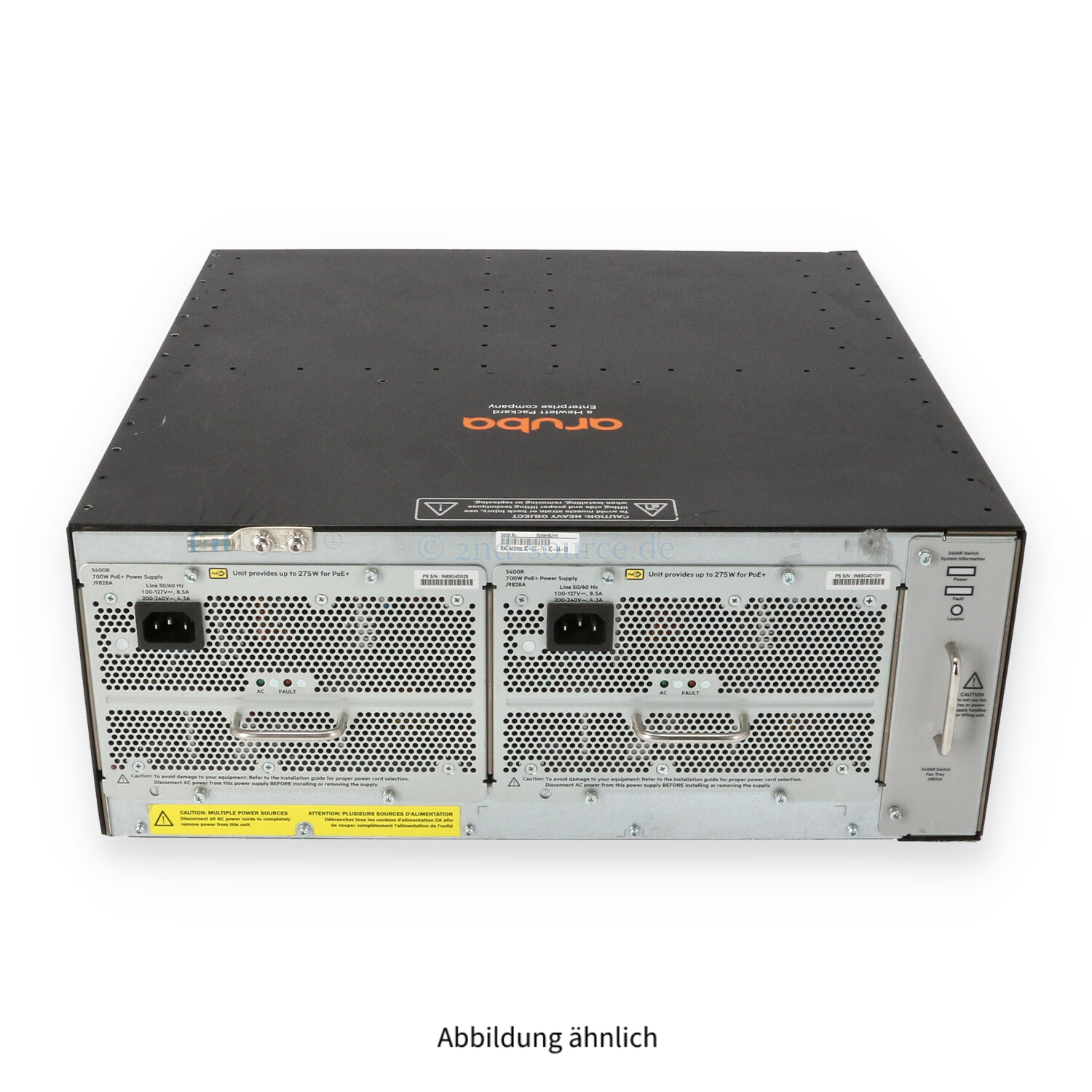 HPE Aruba 5406R zl2 48x 1GbE PoE+ 8x SFP+ 10GBase 2x RPS Switch