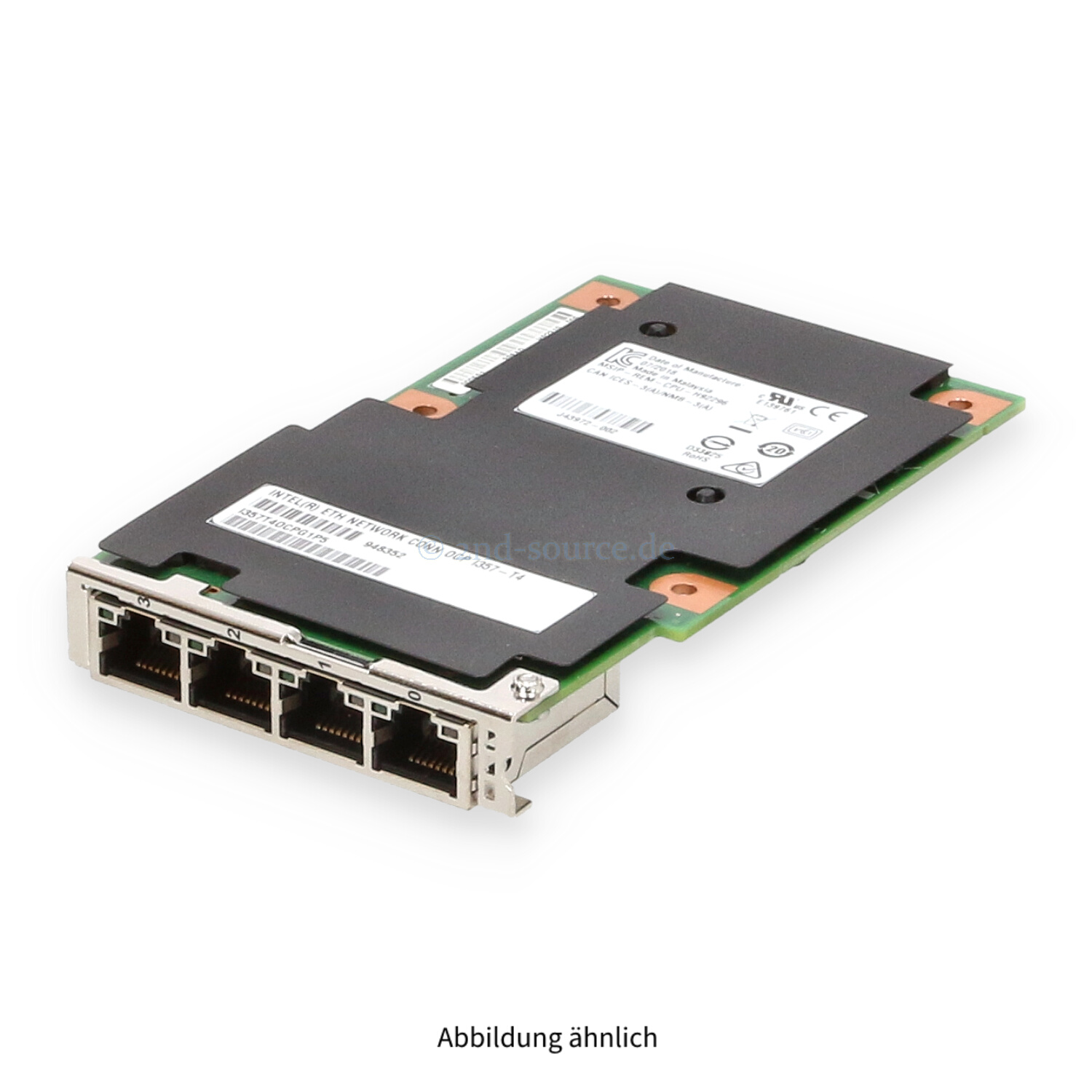 Intel I357-T4 4x 1000Base-T Network Daughter Card I357T4OCPG1P5 Intel I357-T4 4x 1000Base-T Network Daughter Card I357T4OCPG1P5