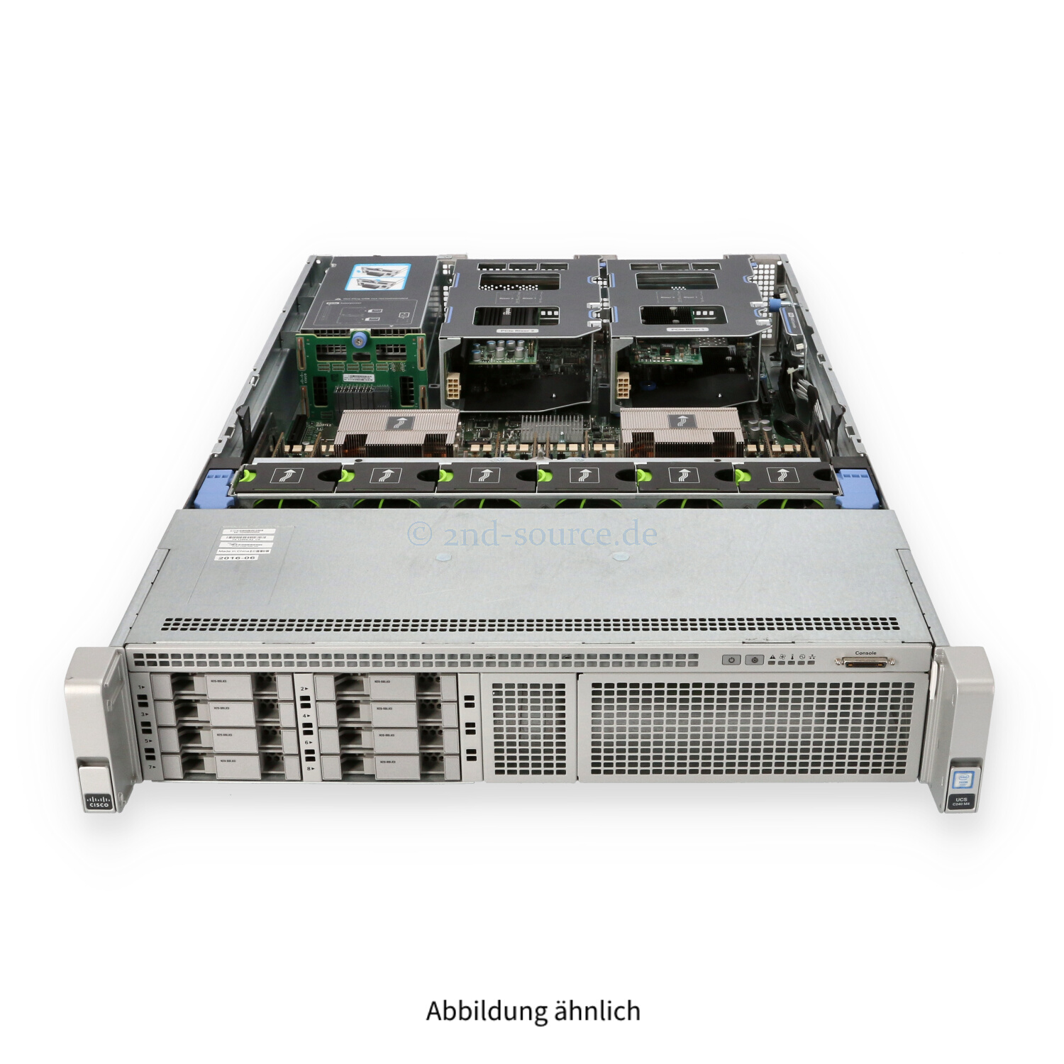 Cisco UCS C240 M4 8xSFF CTO Chassis inkl. 2x Heatsink 1227 1225 VIC 2x 1200W