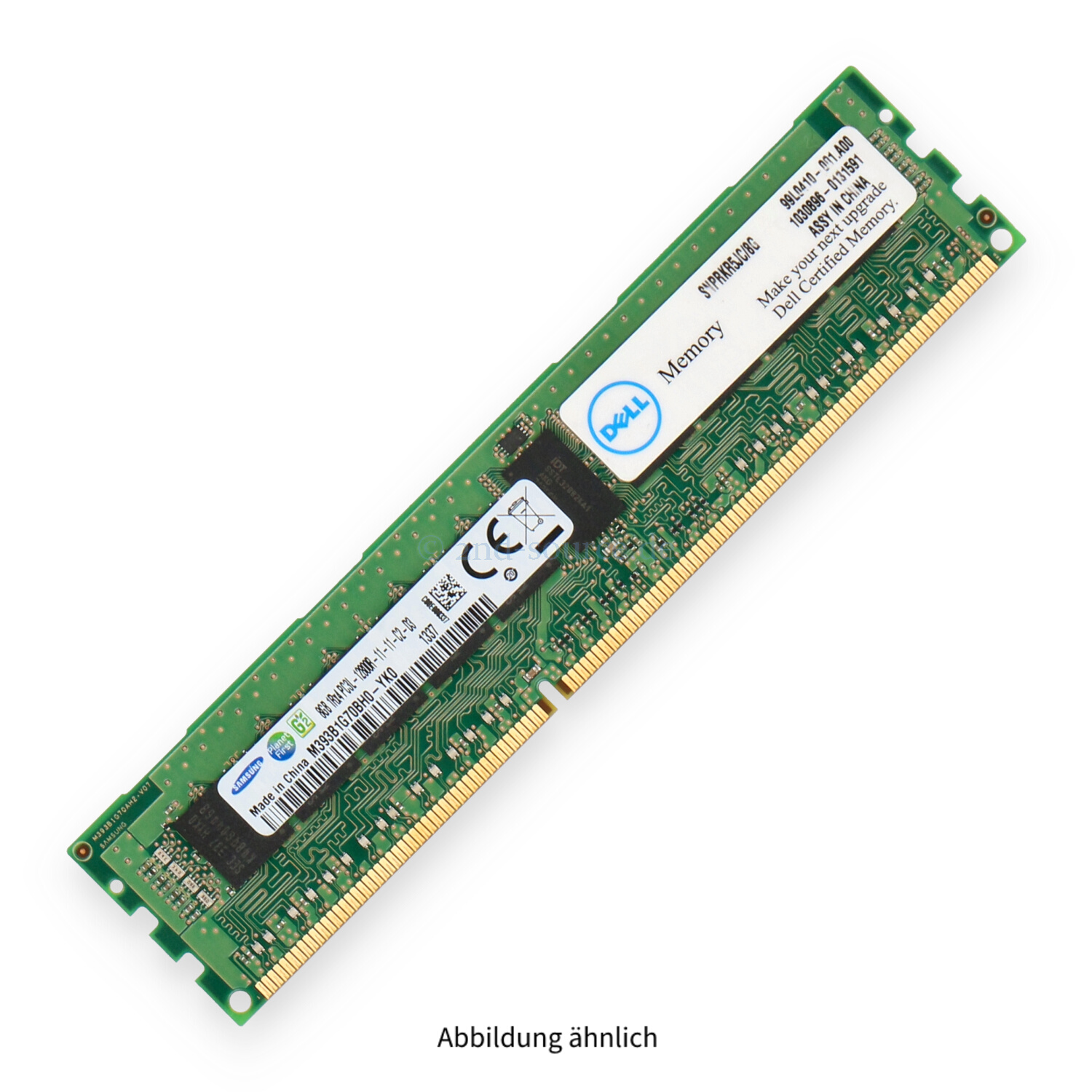 Dell 8GB PC3L-12800R DIMM Single Rank x4 (DDR3-1600) Registered ECC A7134886 SNPRKR5JC/8G