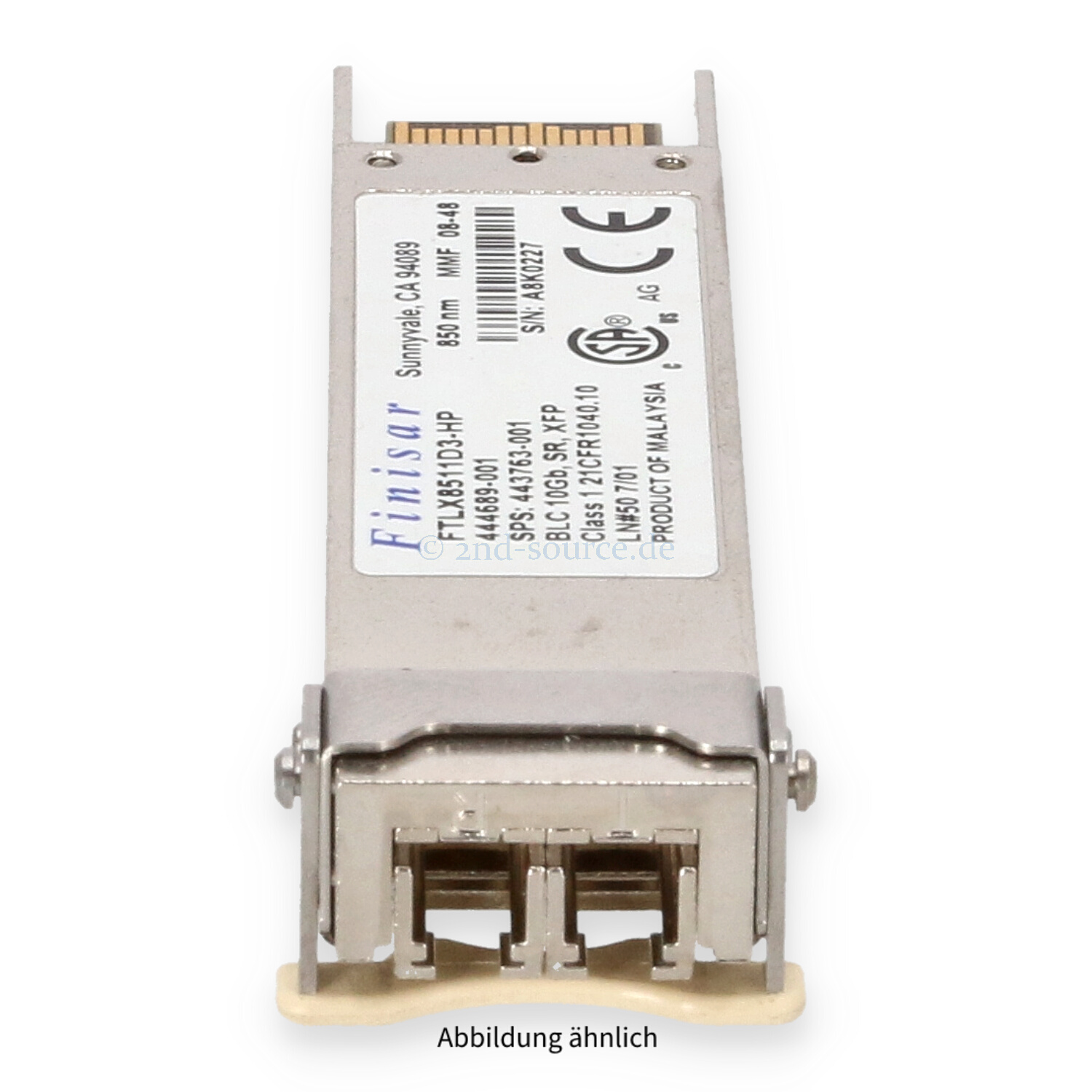 HPE Bladesystem c-Class 10GB XFP+ SR 850NM Transceiver 443756-B21 444689-001 443763-001