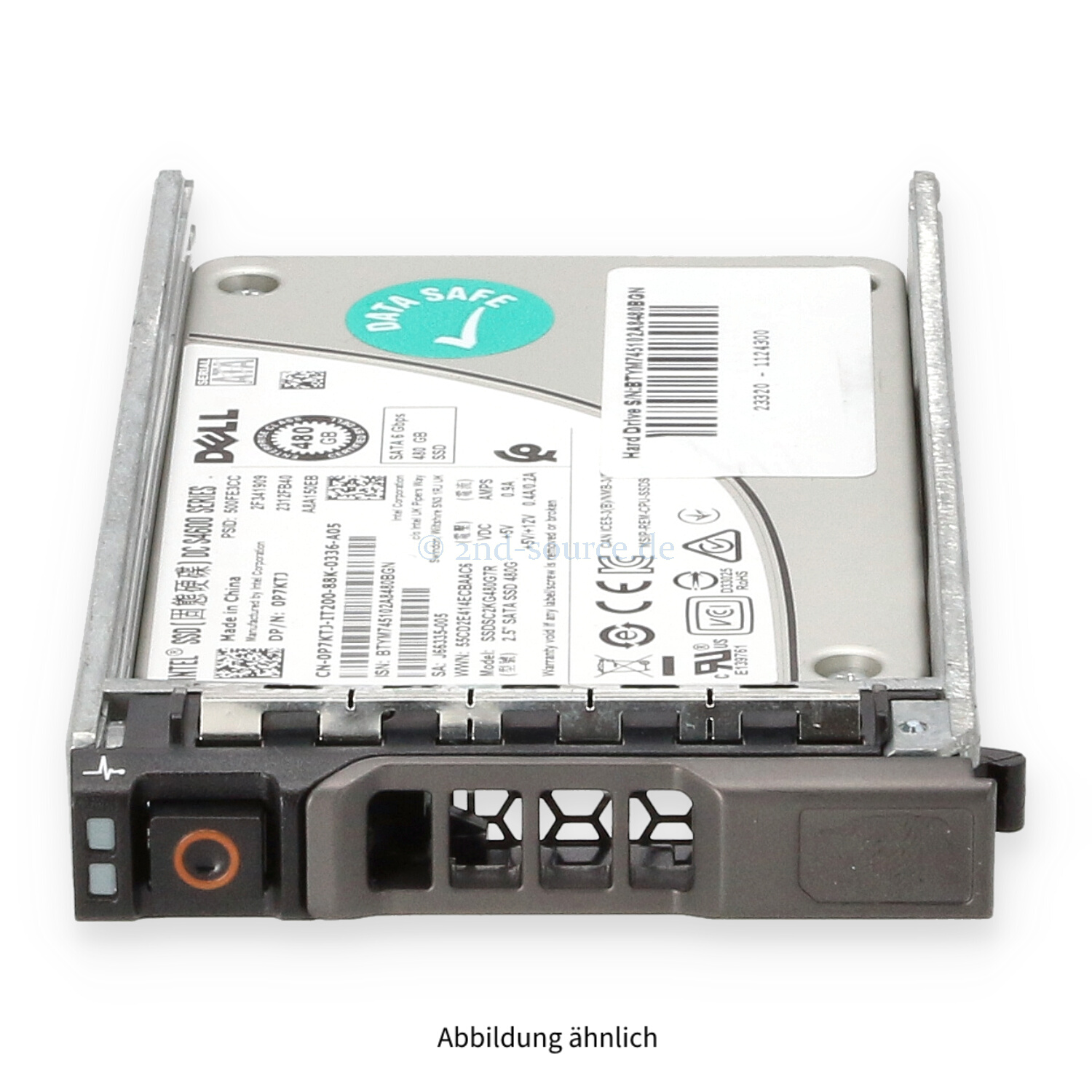 Dell 480GB SATA 6G SFF Mixed Use HotPlug SSD P7KTJ 0P7KTJ