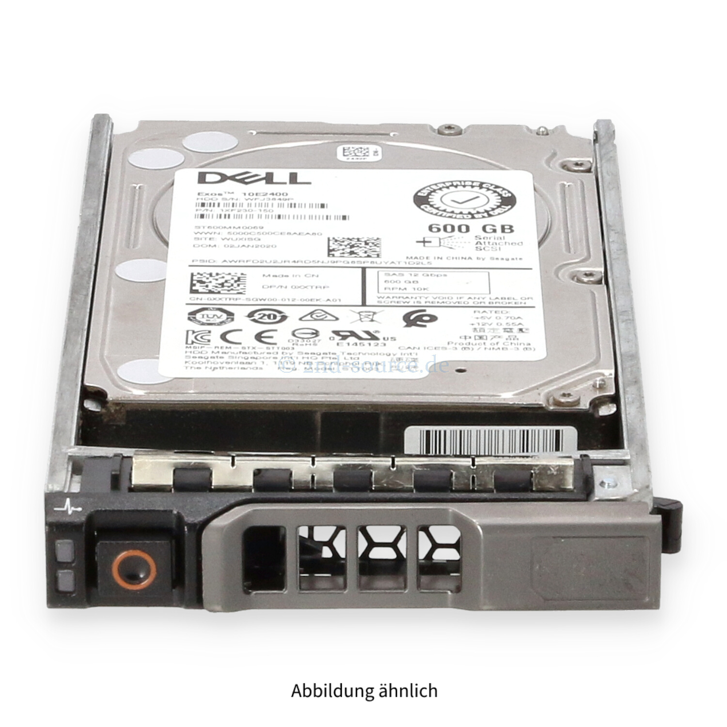 Dell 600GB 10k SAS 12G SFF HotPlug HDD XXTRP 0XXTRP