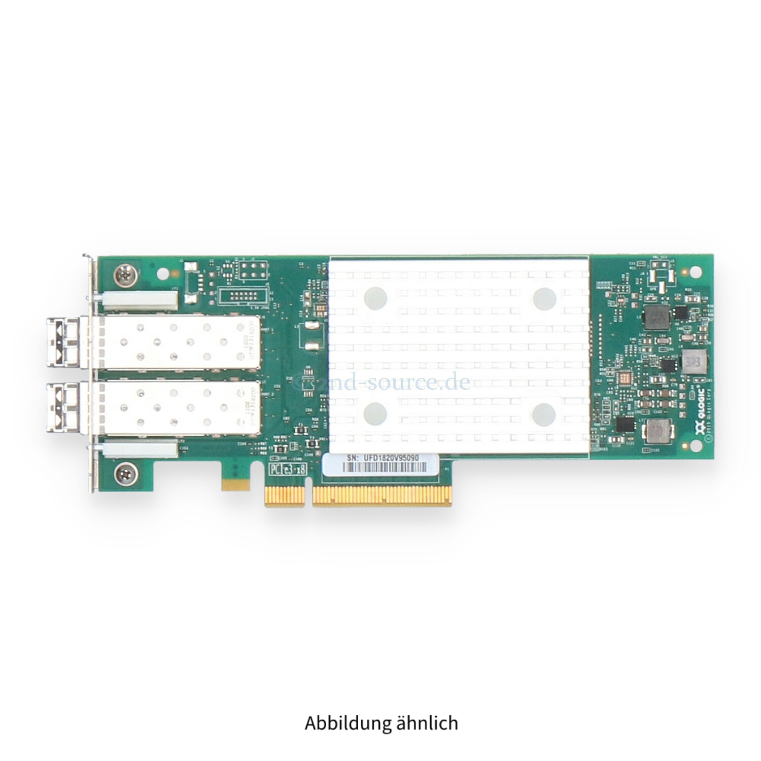 Fujitsu QLogic QLE2692 2x 16GB SFP+ Fibre Channel PCIe HBA Low Profile QLE2692-F S26361-F5580-E202
